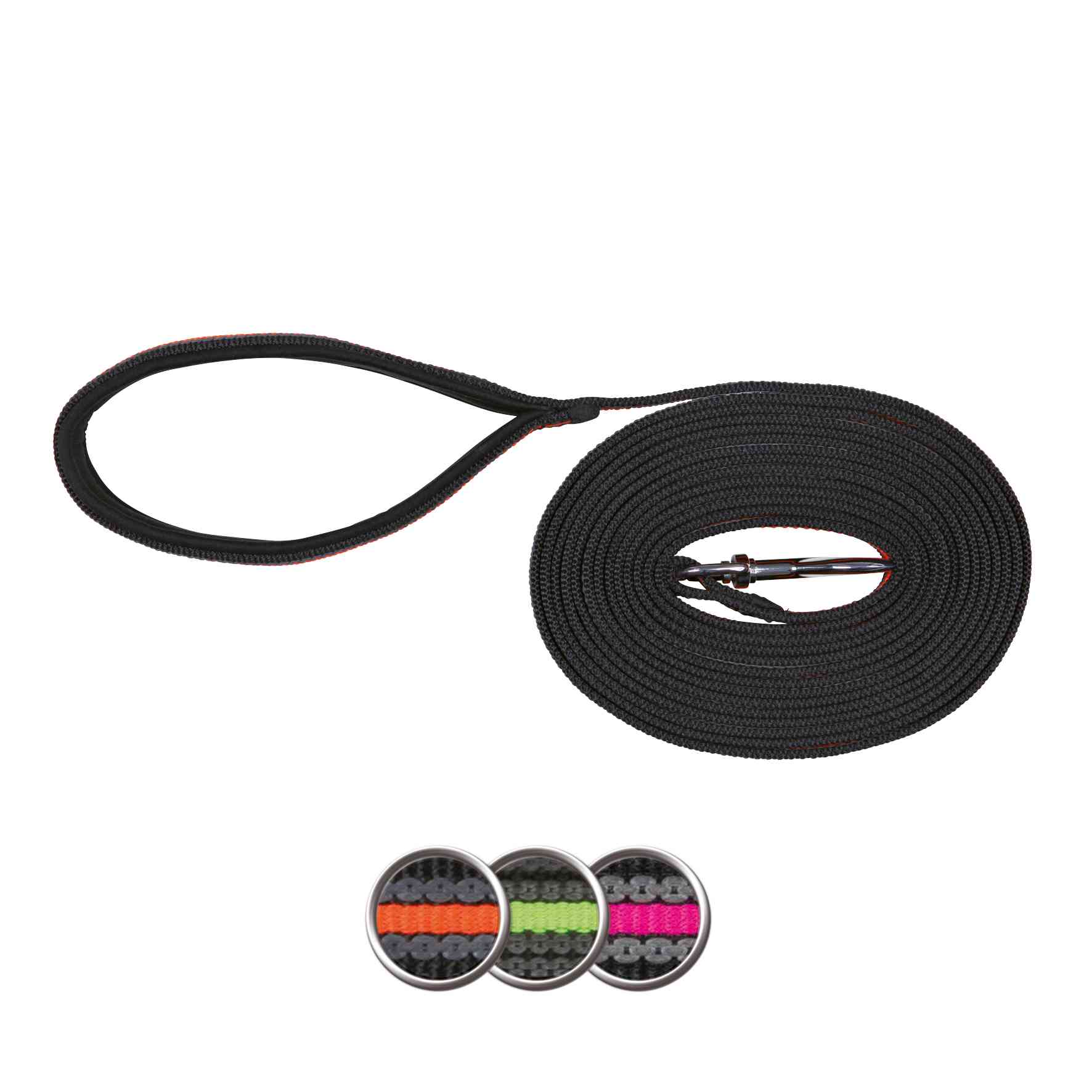 Correa Rastreo Fusion, 3 m/17 mm, Negro-Verde