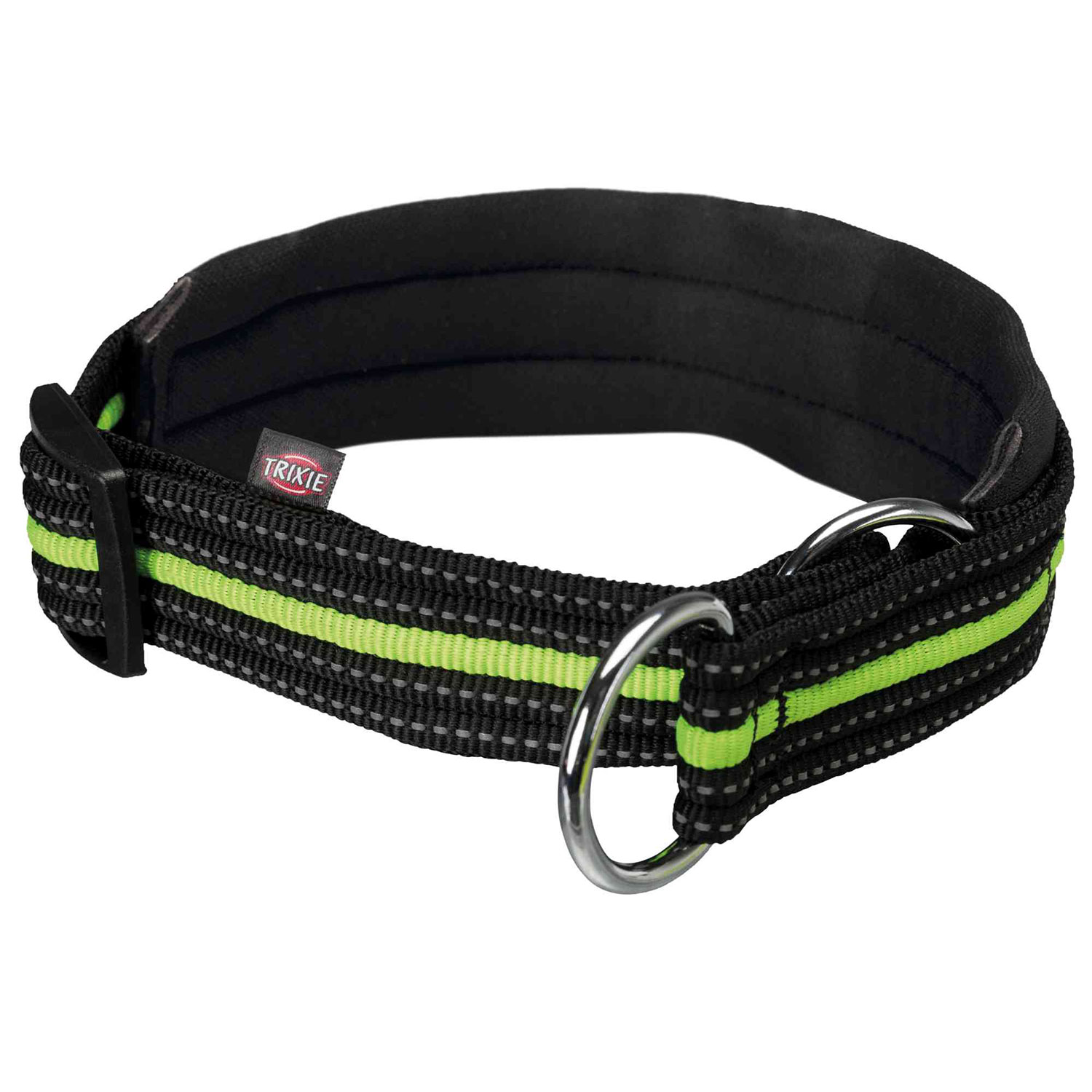 Collar Ajustable Fusion, S-M, 33-39 cm/25 mm, Negro-Verde