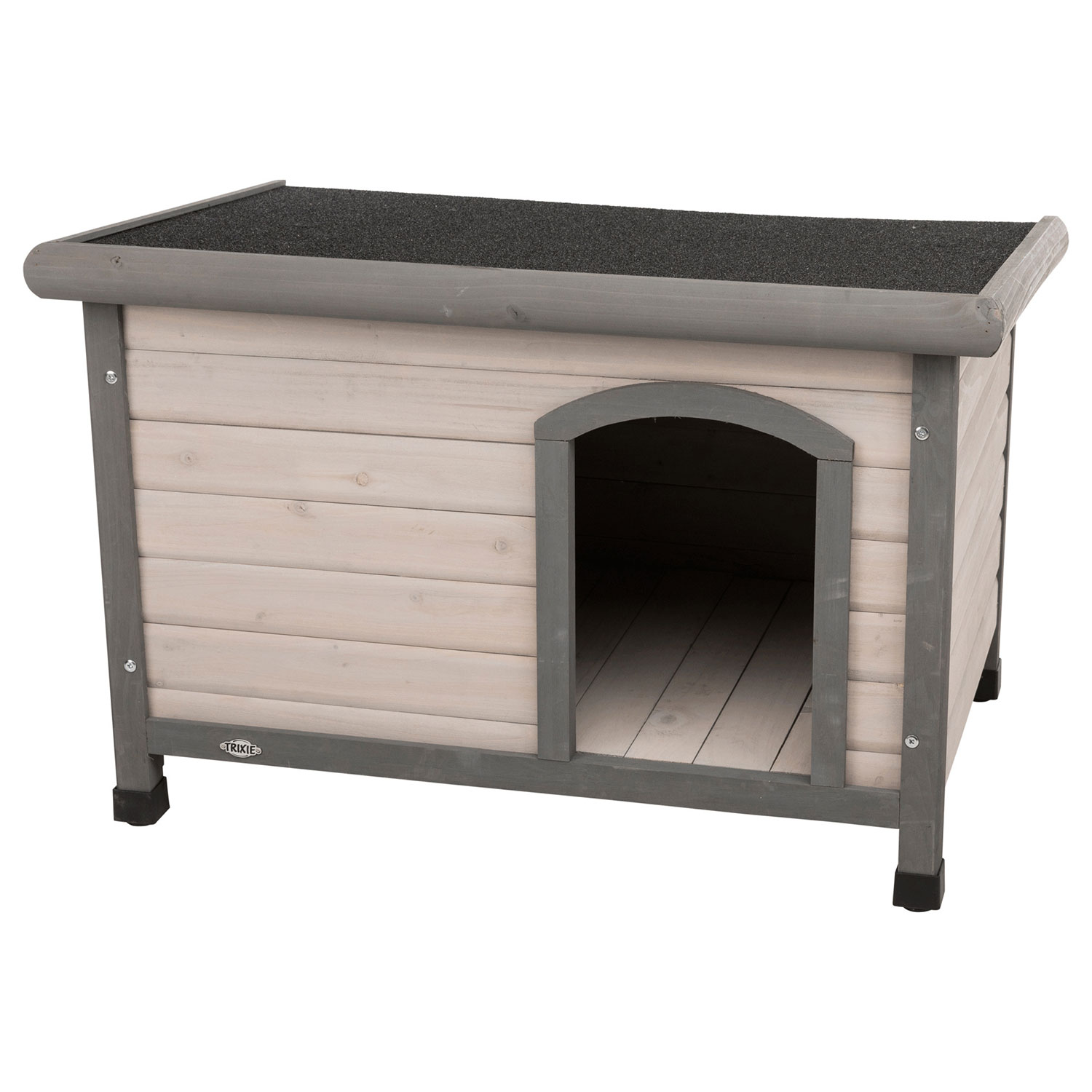 Caseta Natura, Techo Plano, S-M: 85x58x60 cm, Gris