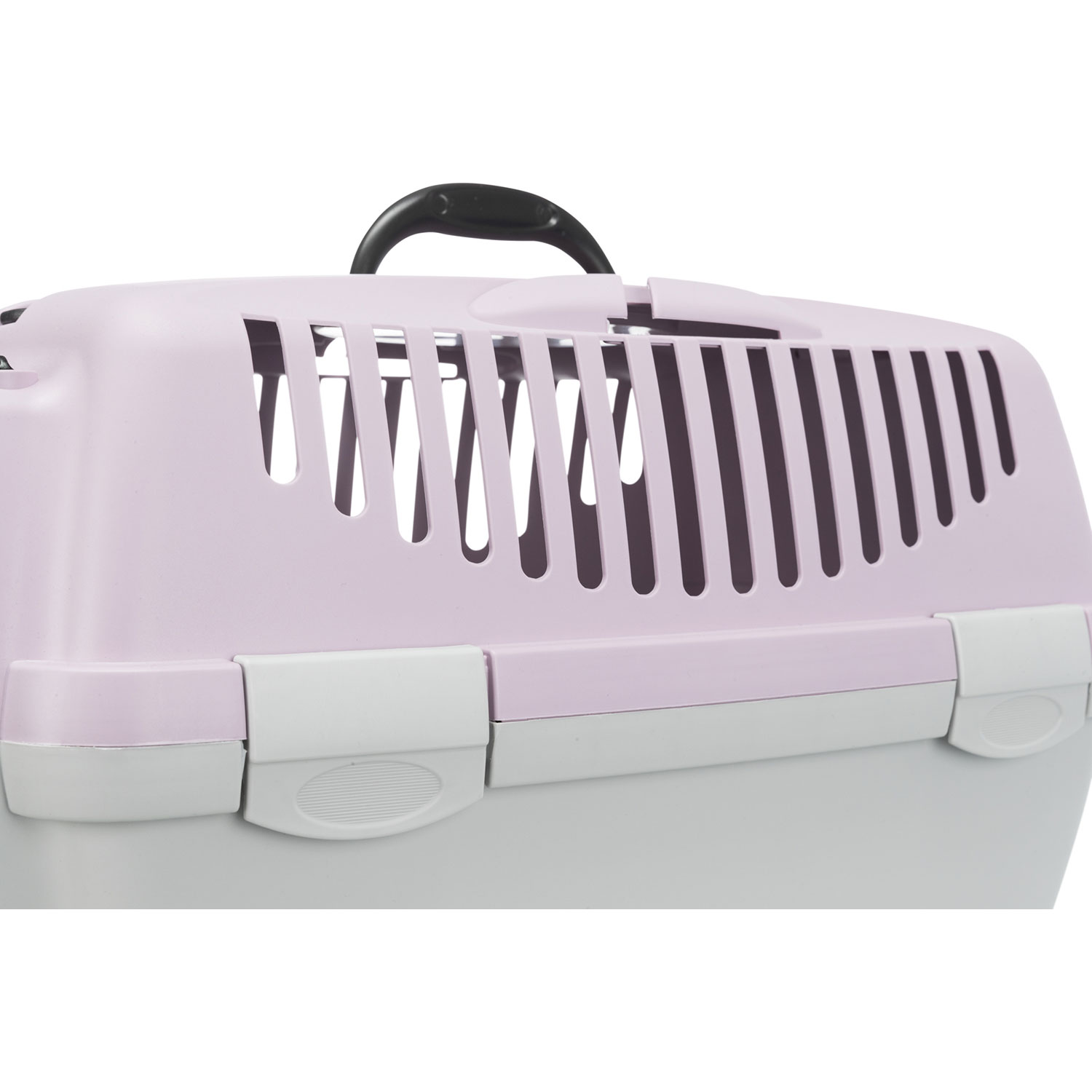 Transportín Capri 1, XS: 32 × 31 × 48 cm, Gris Claro/Lila Claro