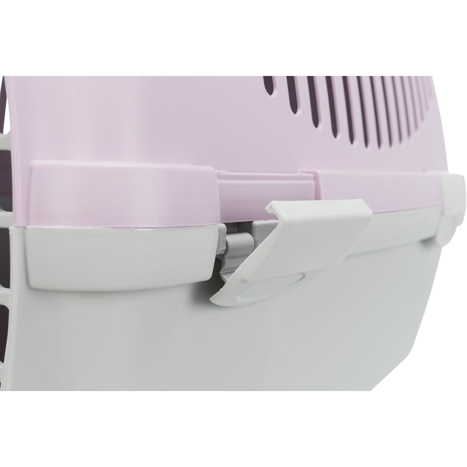 Transportín Capri 1, XS: 32 × 31 × 48 cm, Gris Claro/Lila Claro