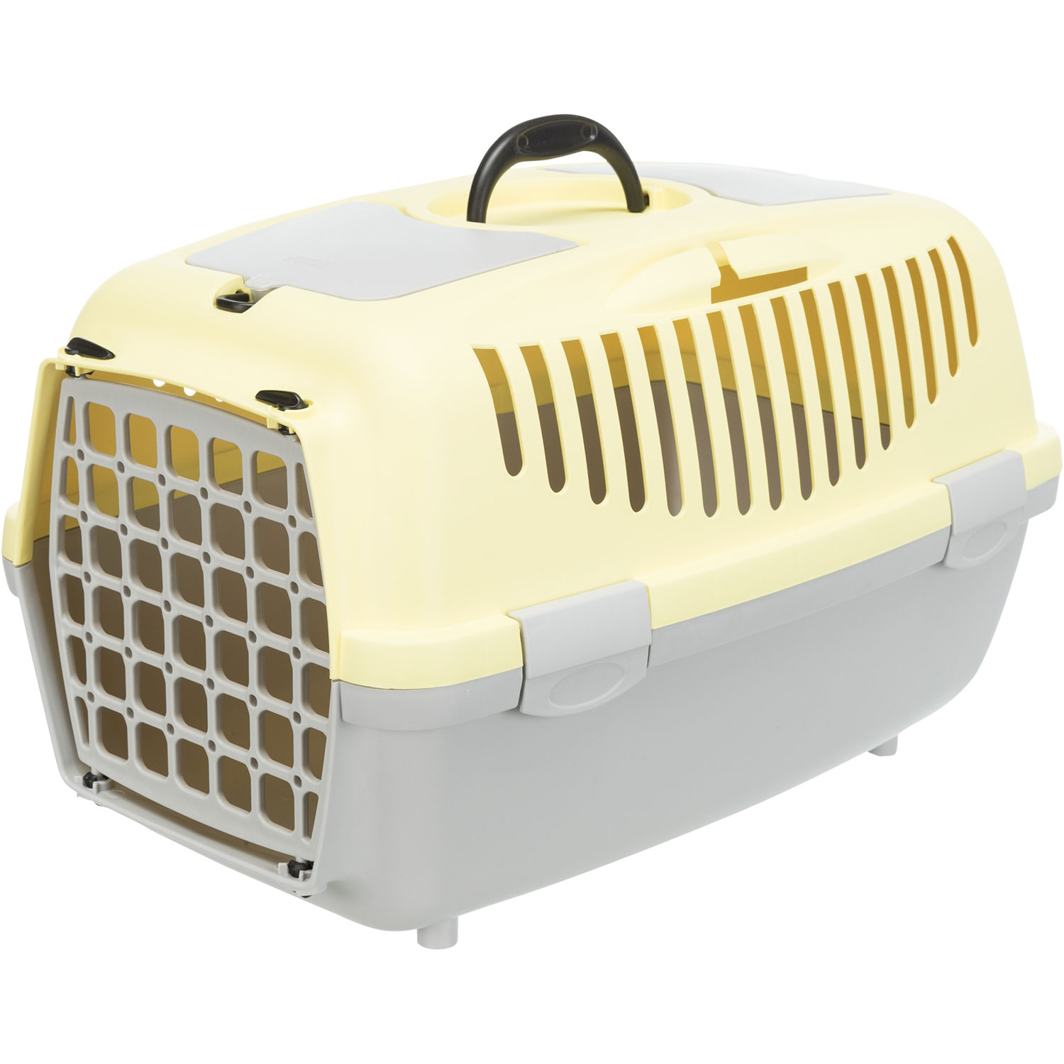 Transportín Capri 2, XS–S: 37 × 34 × 55 cm, Gris Claro/Amarillo