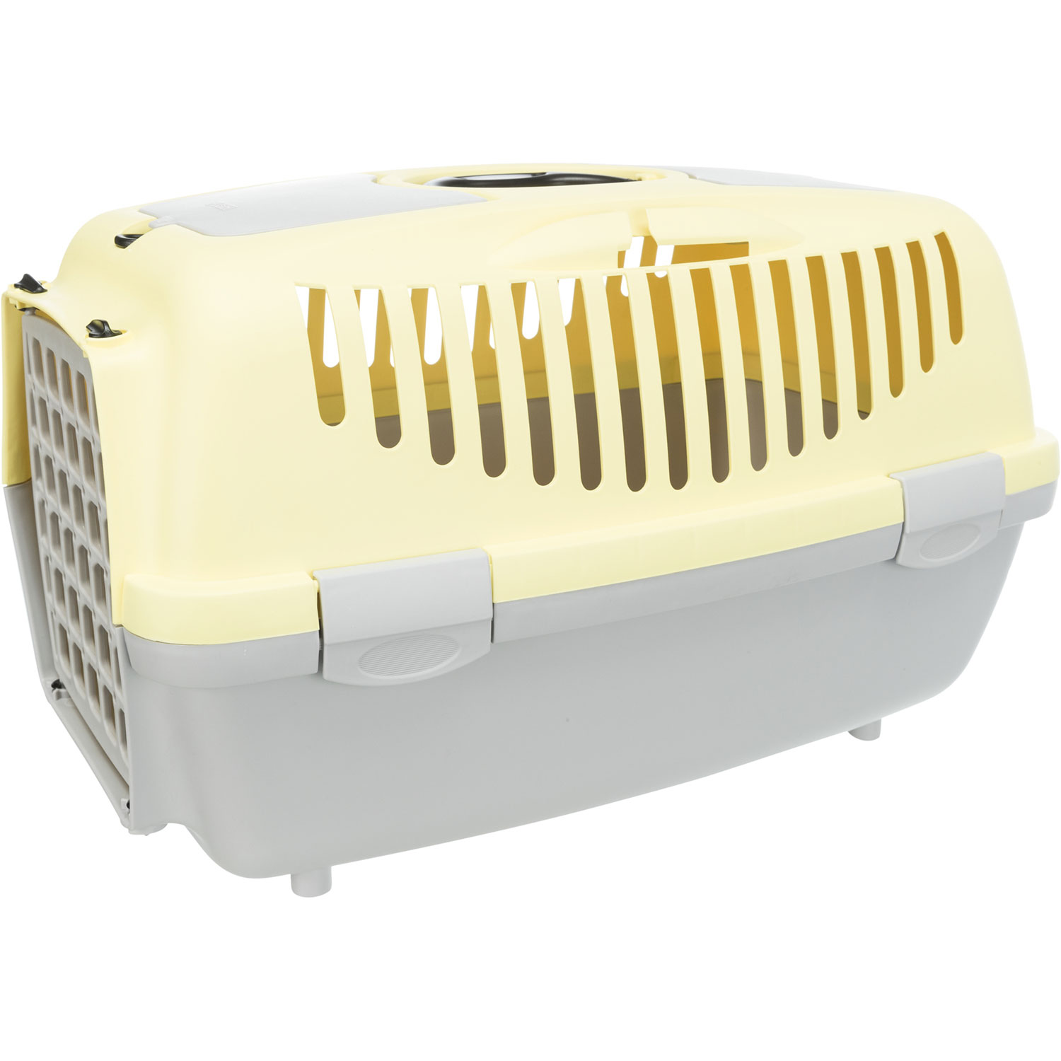 Transportín Capri 2, XS–S: 37 × 34 × 55 cm, Gris Claro/Amarillo