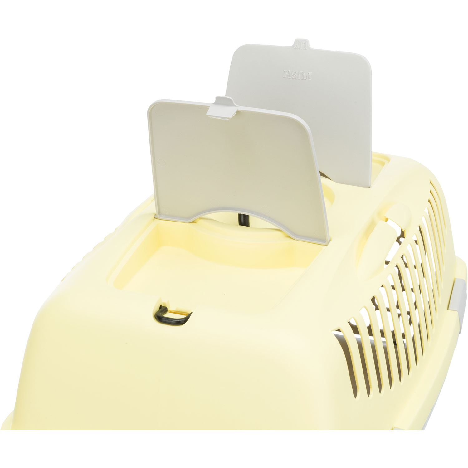 Transportín Capri 2, XS–S: 37 × 34 × 55 cm, Gris Claro/Amarillo