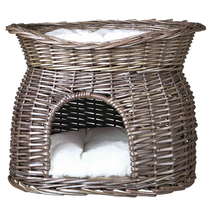 Cueva Mimbre con Cama Arriba