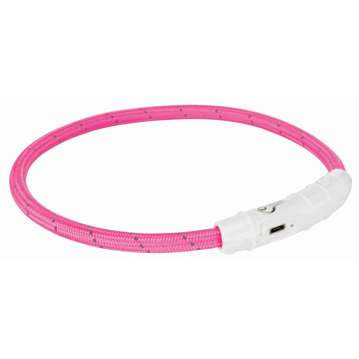 Aro con Luz Flash USB, XS-S, 35 cm/ø7 mm, Rosa