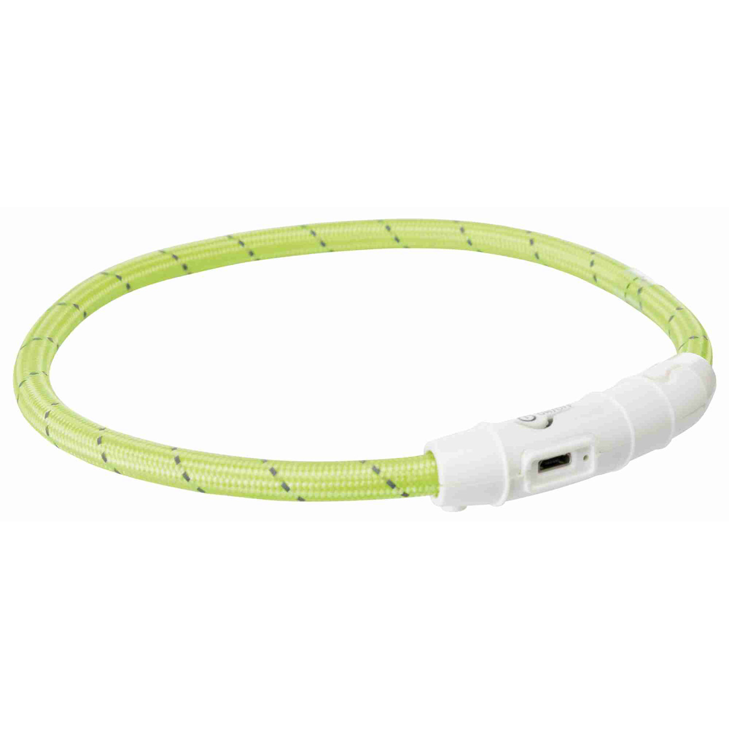 Aro con Luz Flash USB, XS-S, 35 cm/ø7 mm, Verde