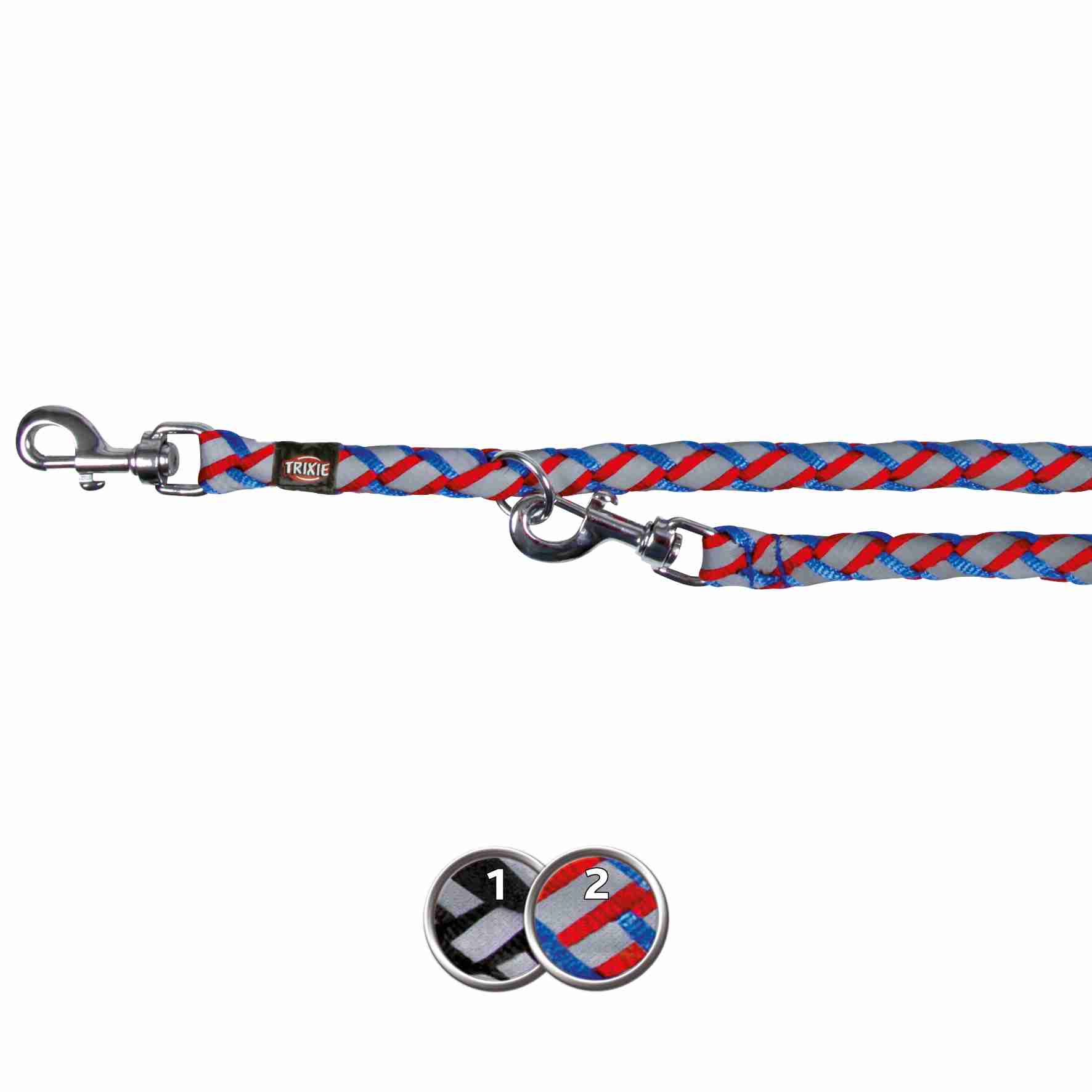 Ramal Cavo Reflect, S-M, 2.00 m/ø12 mm, Azul-Rojo