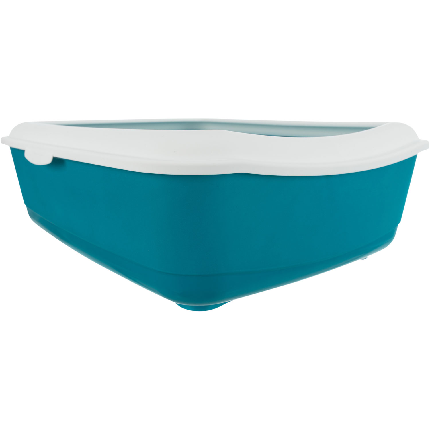 Bandeja Higiénica Classic, 37 × 15 × 47 cm, Azul petróleo/Blanco