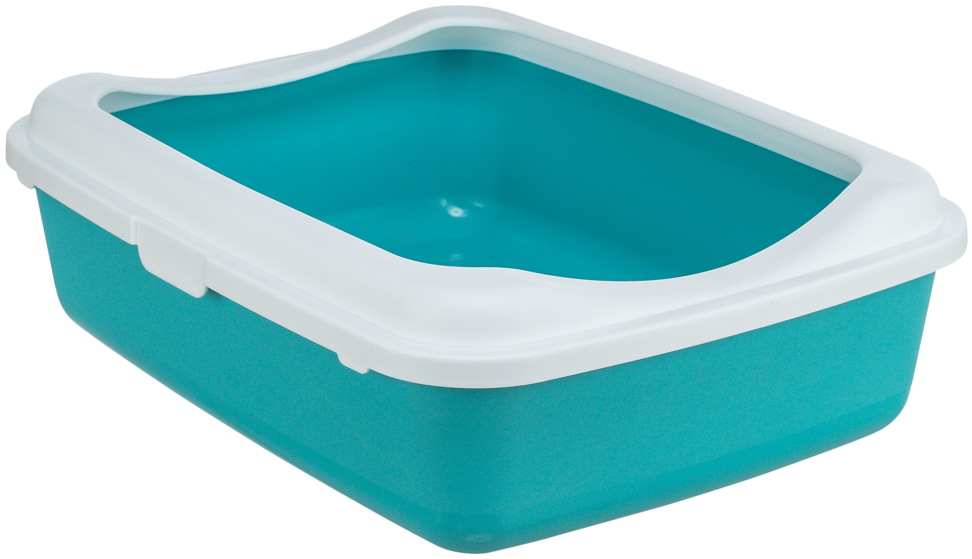 Bandeja Higiénica Classic, 37 × 15 × 47 cm, Azul petróleo/Blanco