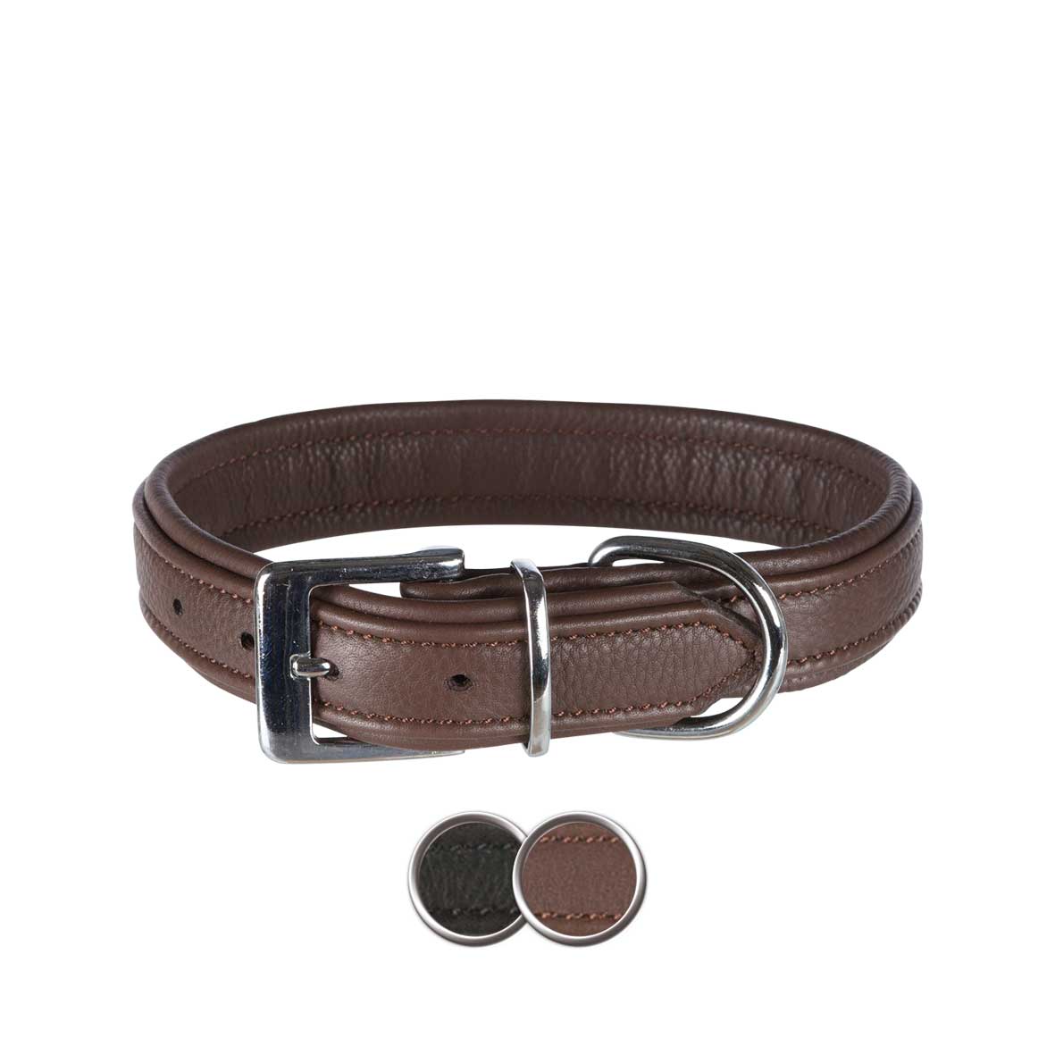 Collar Active Comfort, XS–S, 27–32 cm/25 mm, Marrón