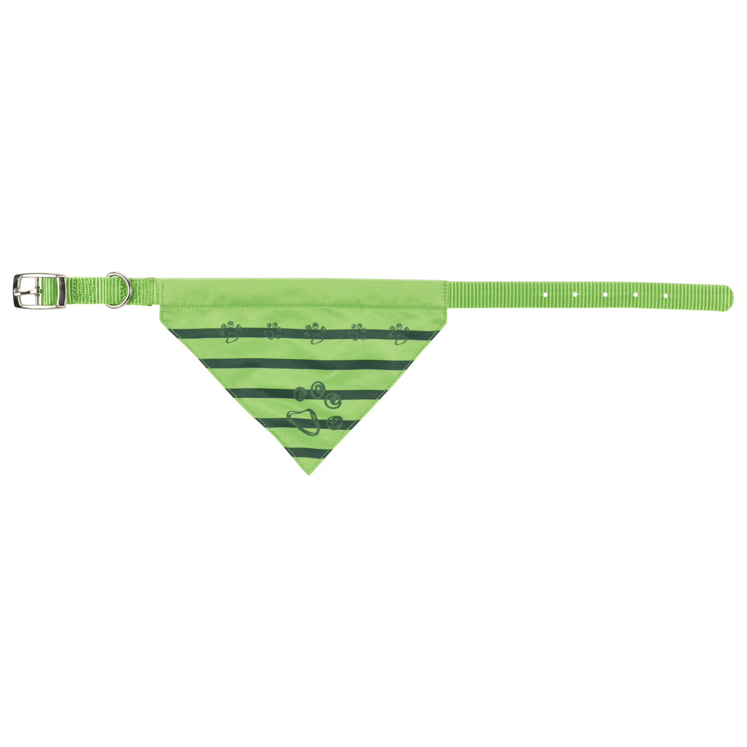 Collar de Nylon con Pañuelo, XS: 19–24cm/10mm, Manzana