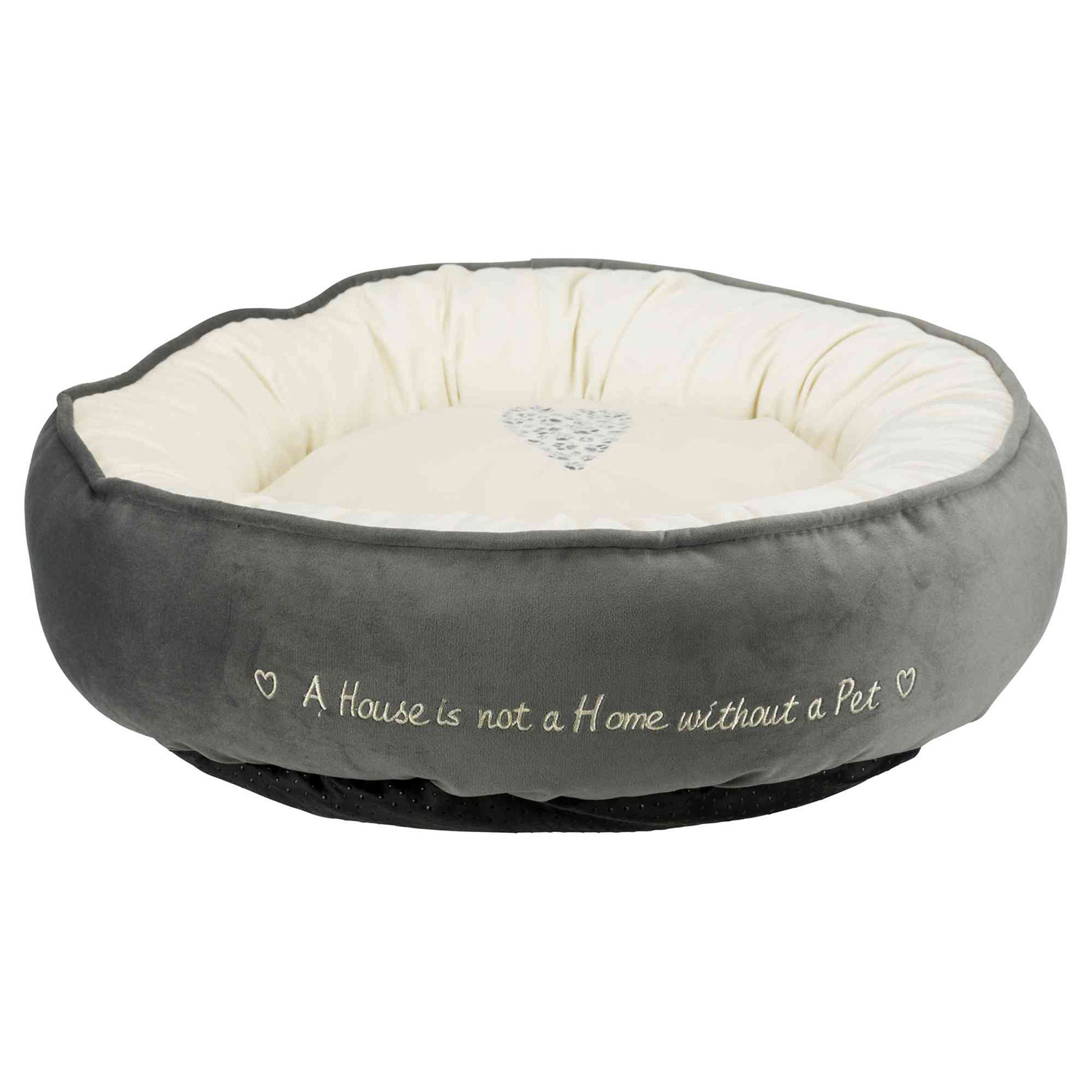 Cama Pets Home, ø50 cm, Gris-Crema