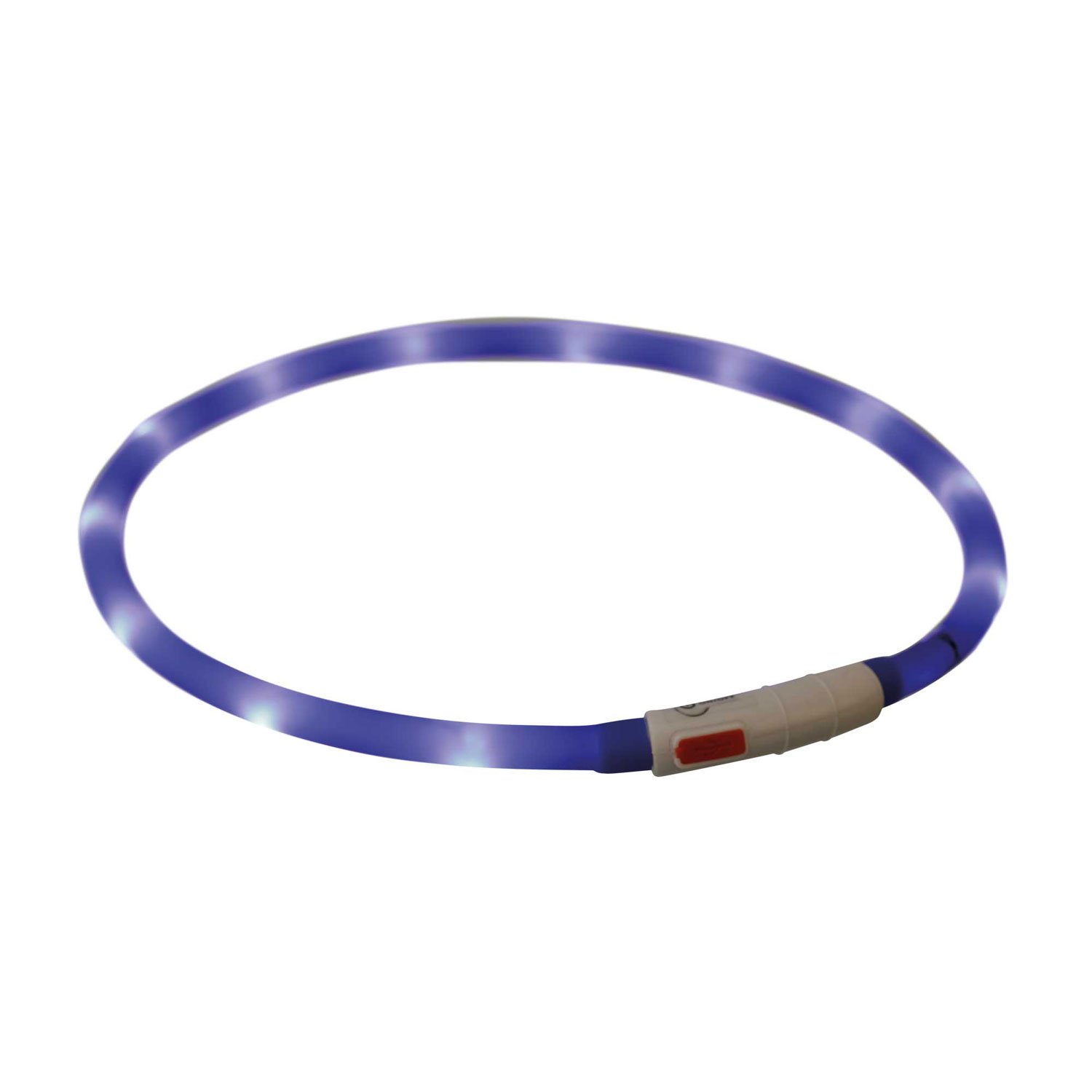 Aro Flash USB, Silicona, XS–XL, 70 cm/ø10 mm, Azul