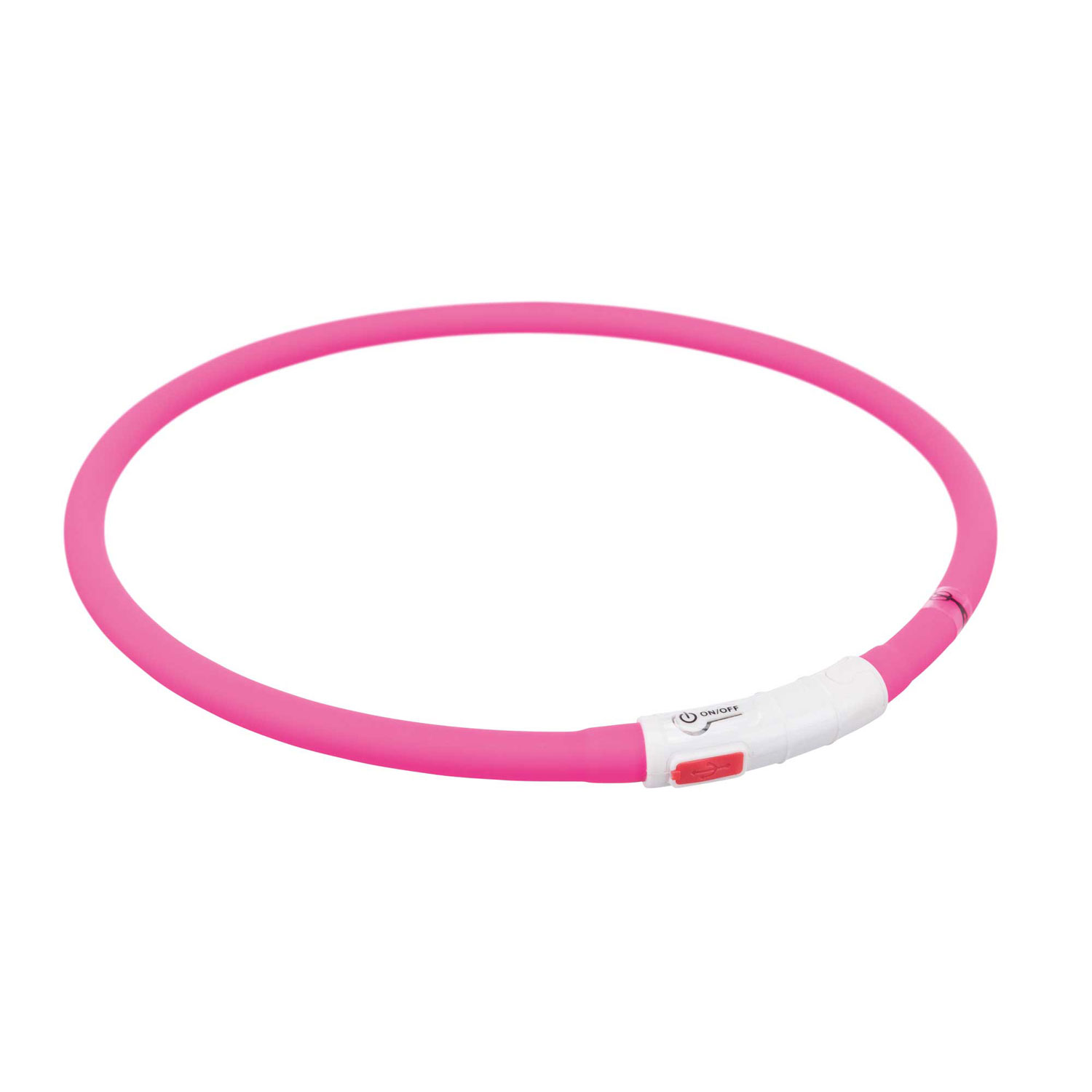 Aro Flash USB, Silicona, XS–XL, 70 cm/ø10 mm, Rosa