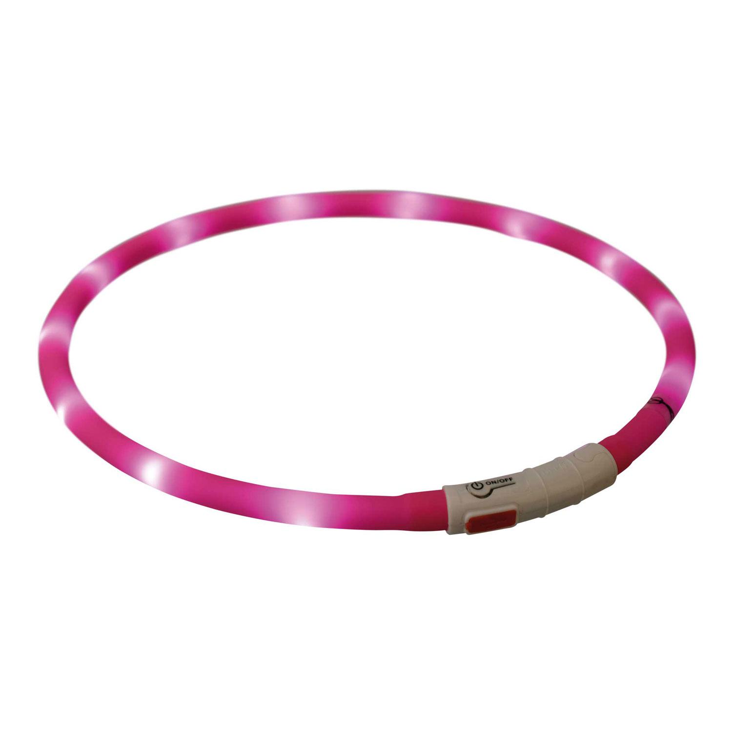 Aro Flash USB, Silicona, XS–XL, 70 cm/ø10 mm, Rosa