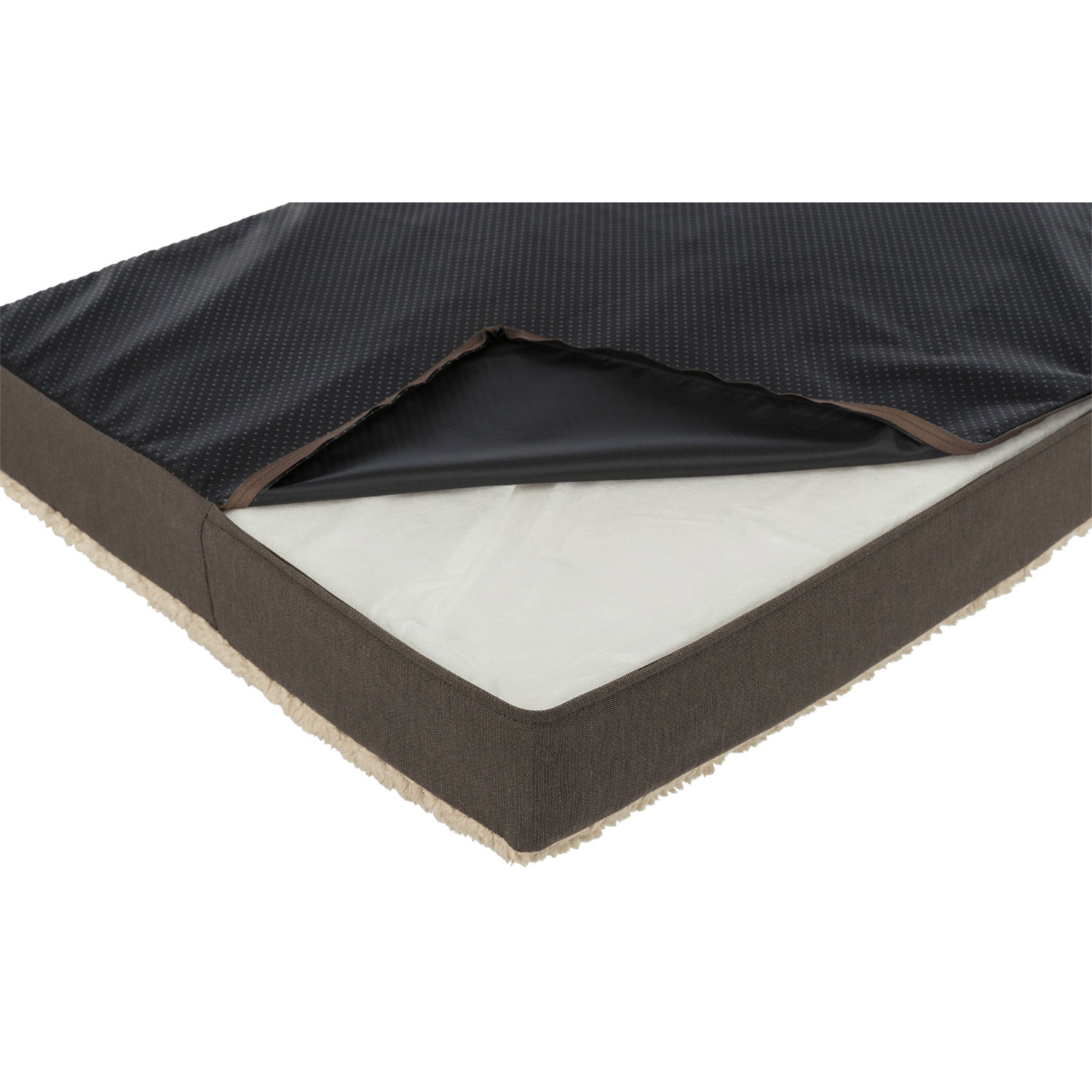 Colchón Vital Bendson. 80 × 60 cm, Marrón Oscuro-Beige