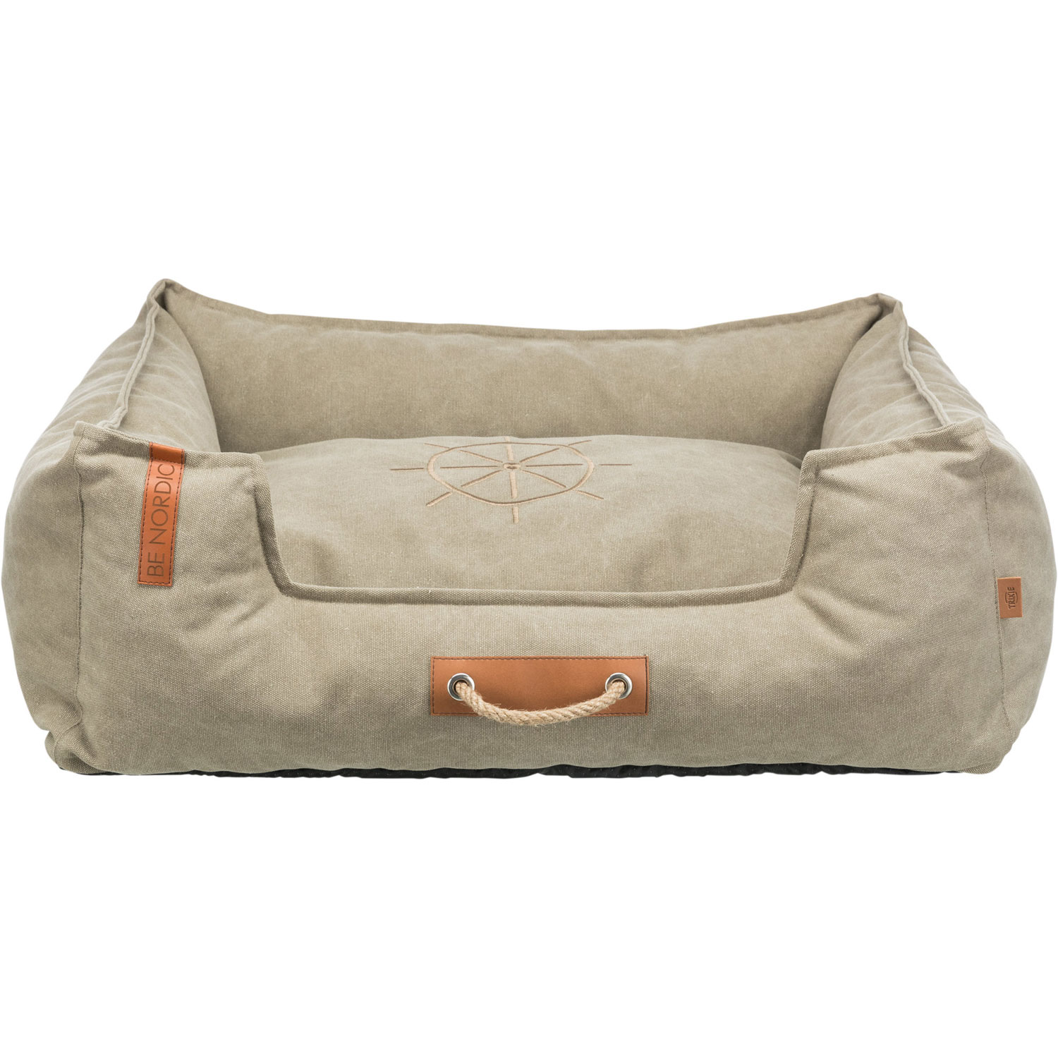 Cama BE NORDIC Föhr, cuadrado, 60 × 50 cm, Arena
