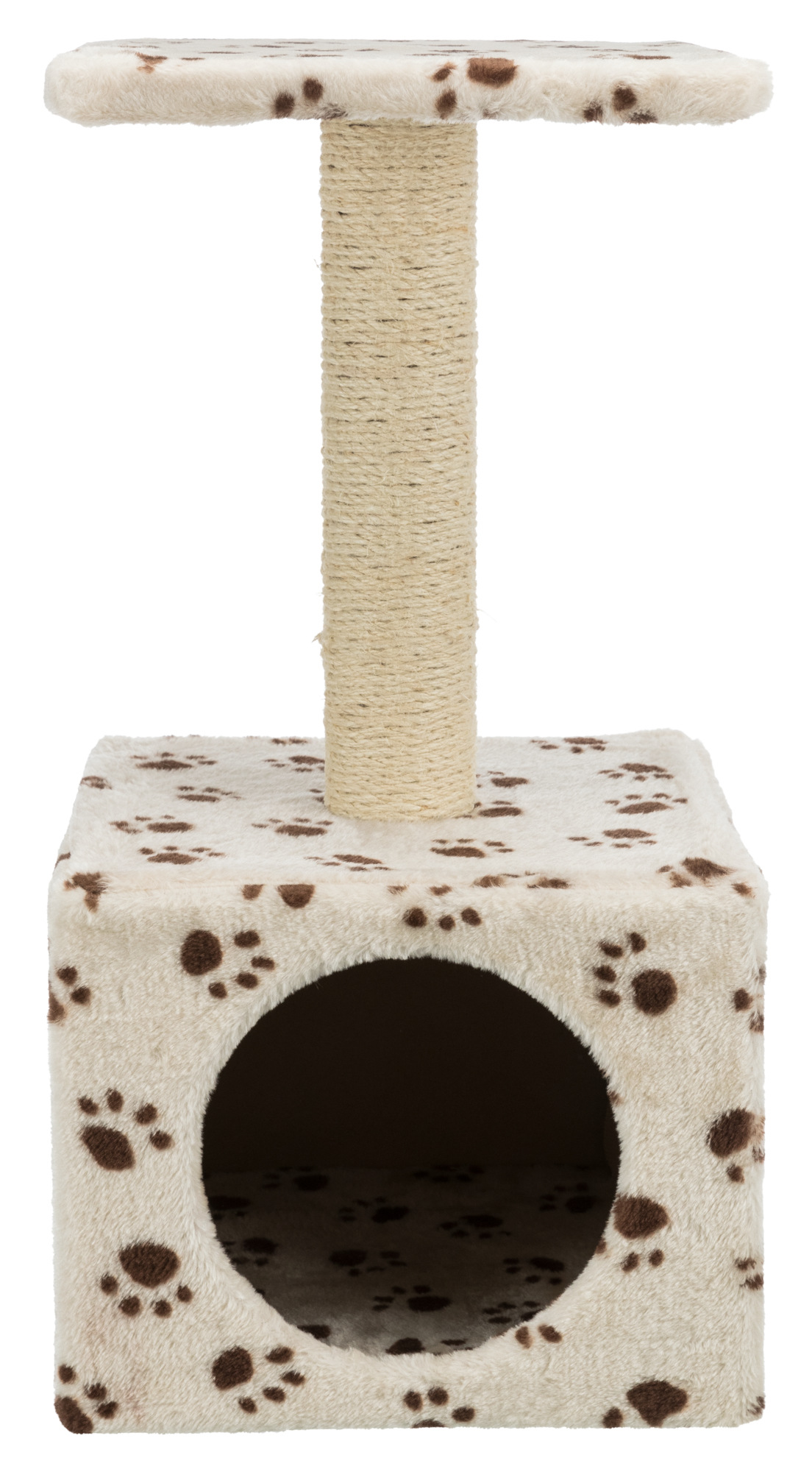 Poste rascador JUNIOR Zamora, 60 cm, Beige/Huellas