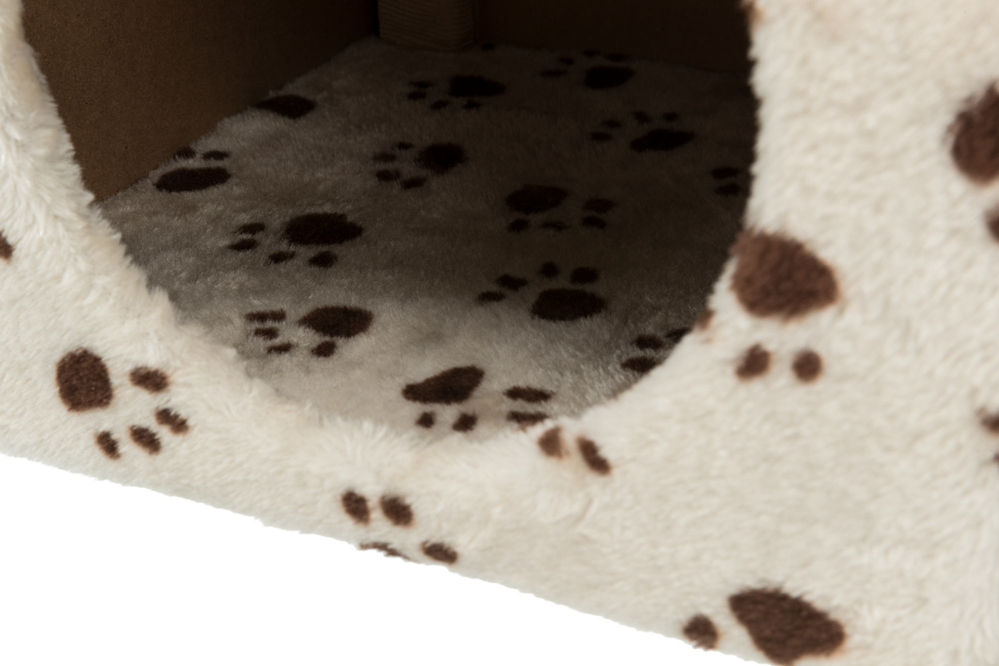 Poste rascador JUNIOR Zamora, 60 cm, Beige/Huellas