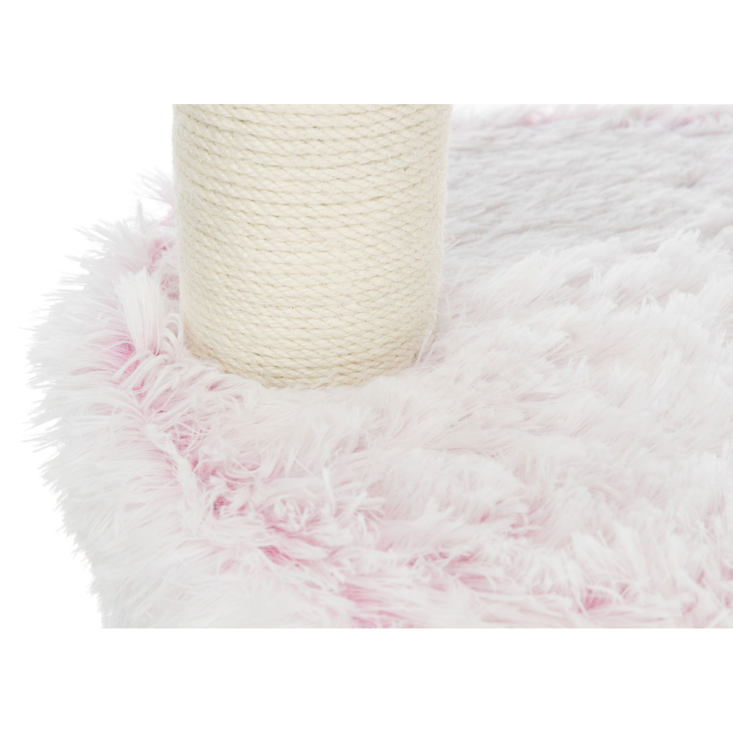 Poste Rascador Harvey, 73 cm, Blanco-rosa