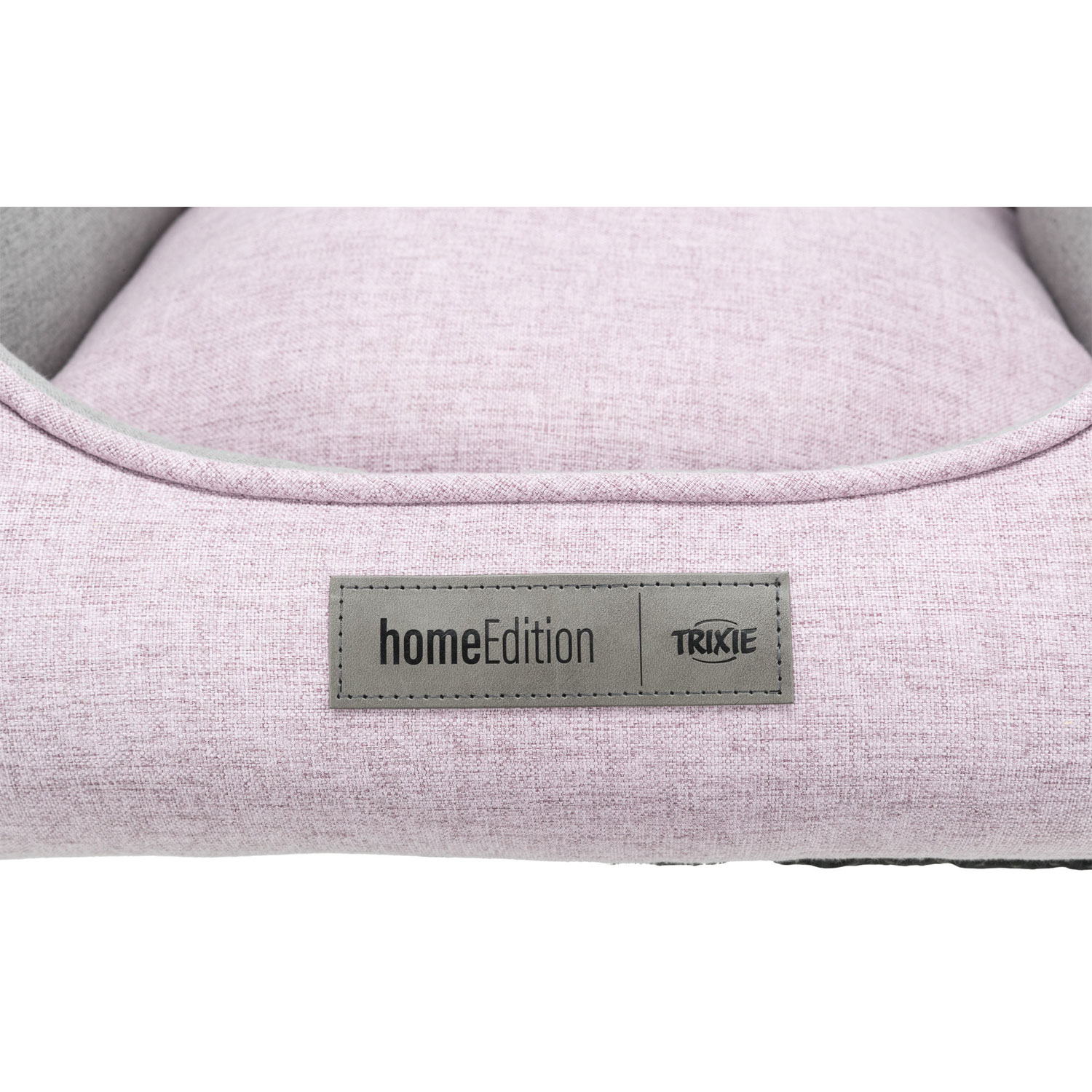 Cama Lona, cuadrado, 80 × 60 cm, Rosa/Gris