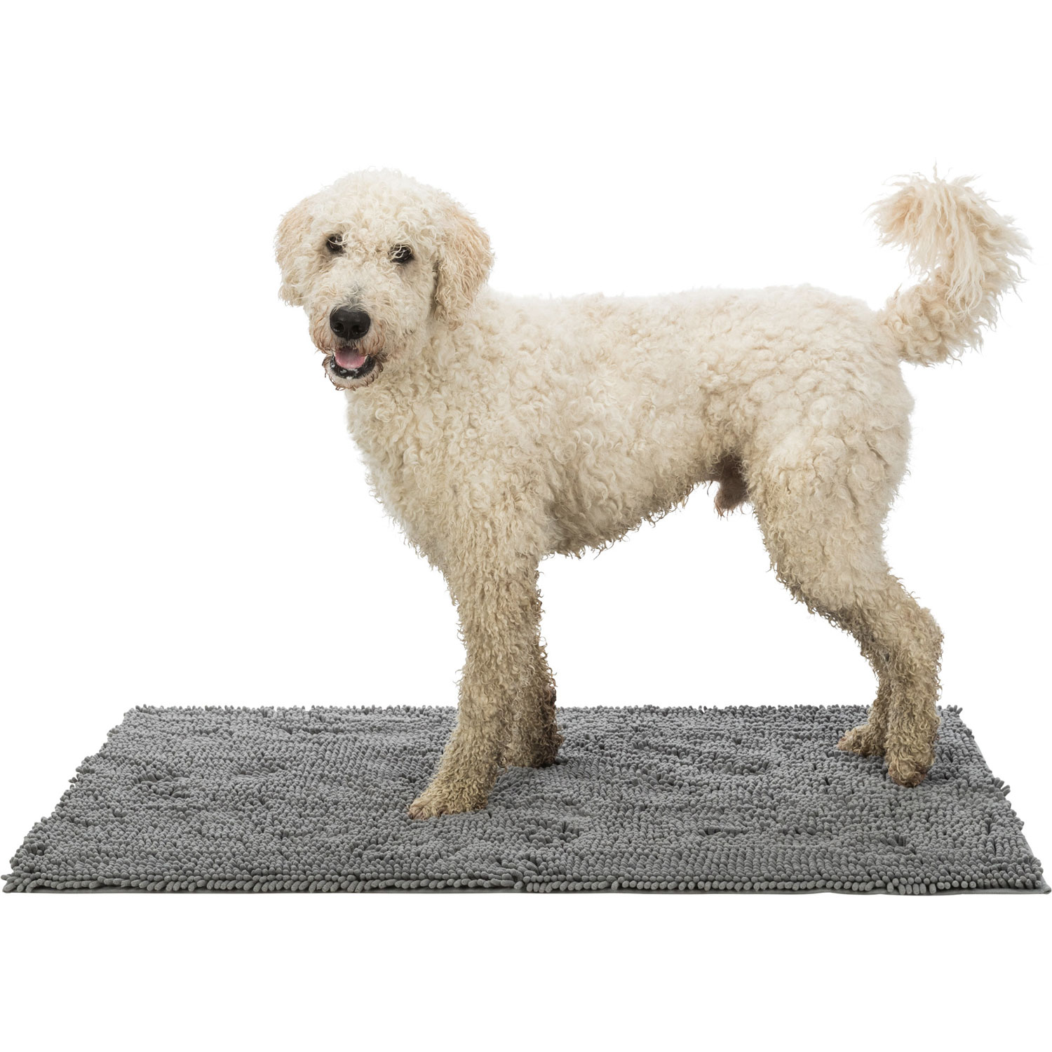 Alfombrilla Absorbe Suciedad, impermeable, 60 × 50 cm, Gris