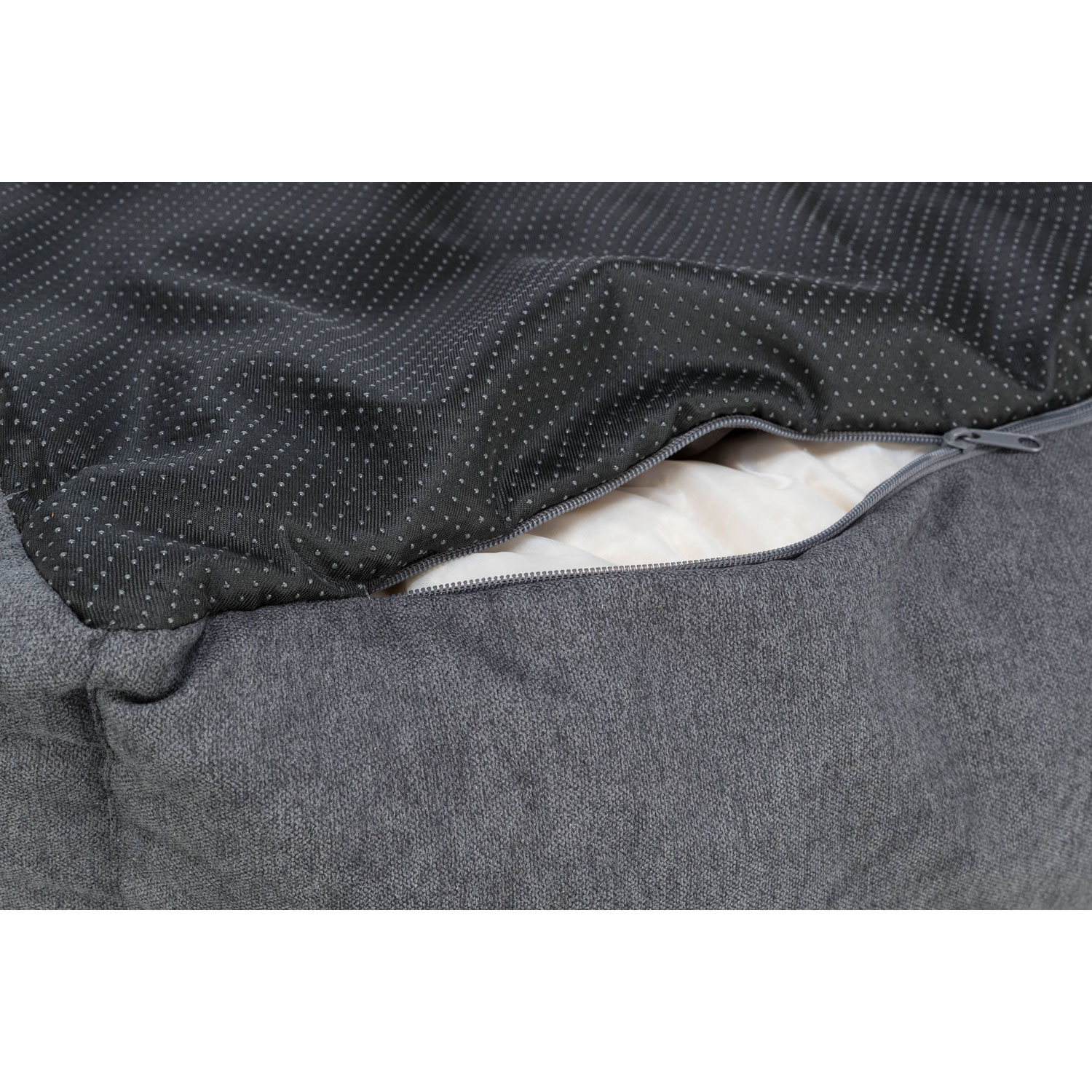 Cama Liano, cuadrada, 60 × 50 cm, Gris