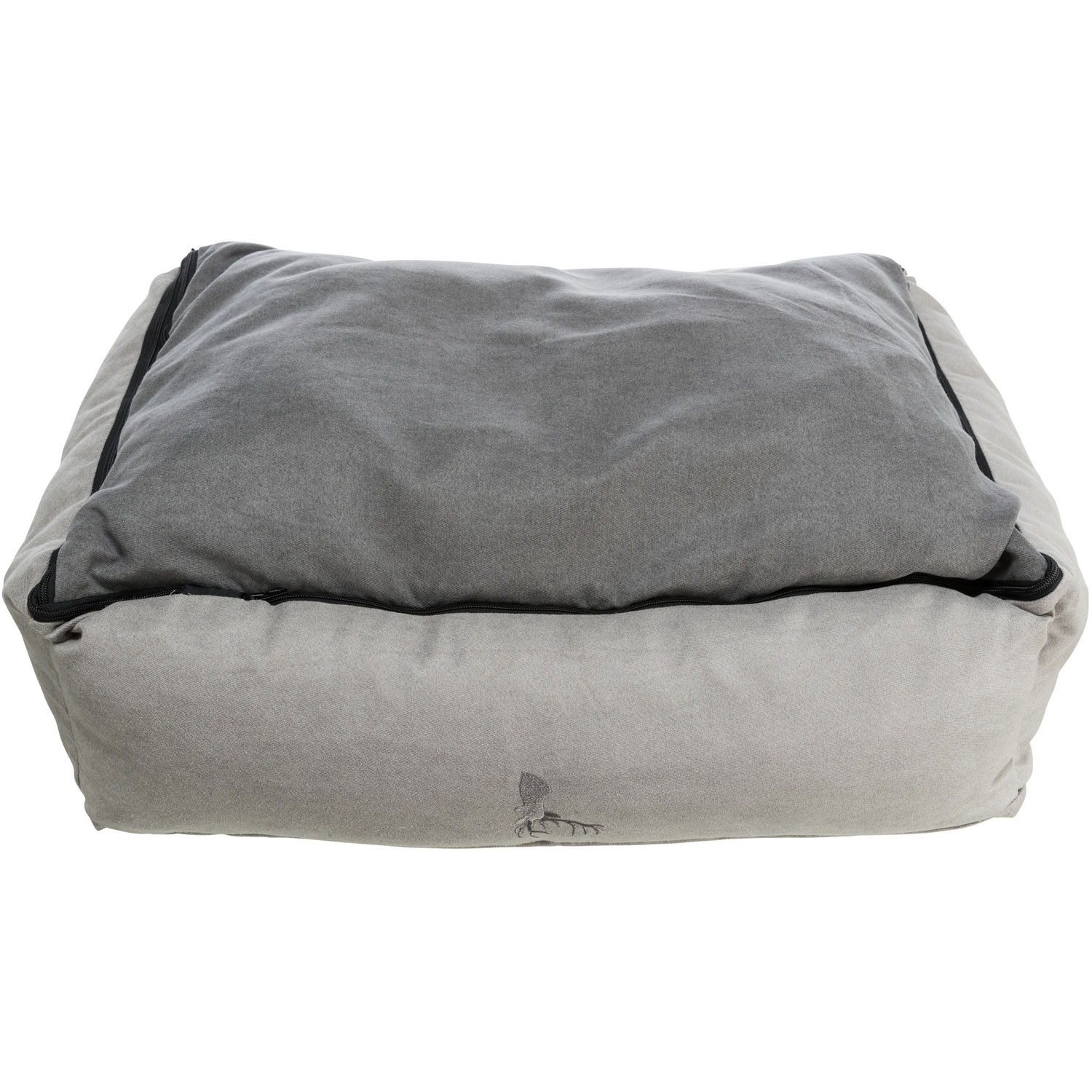 Cama Leni, cuadrada, 60 × 50 cm, Arena-Gris