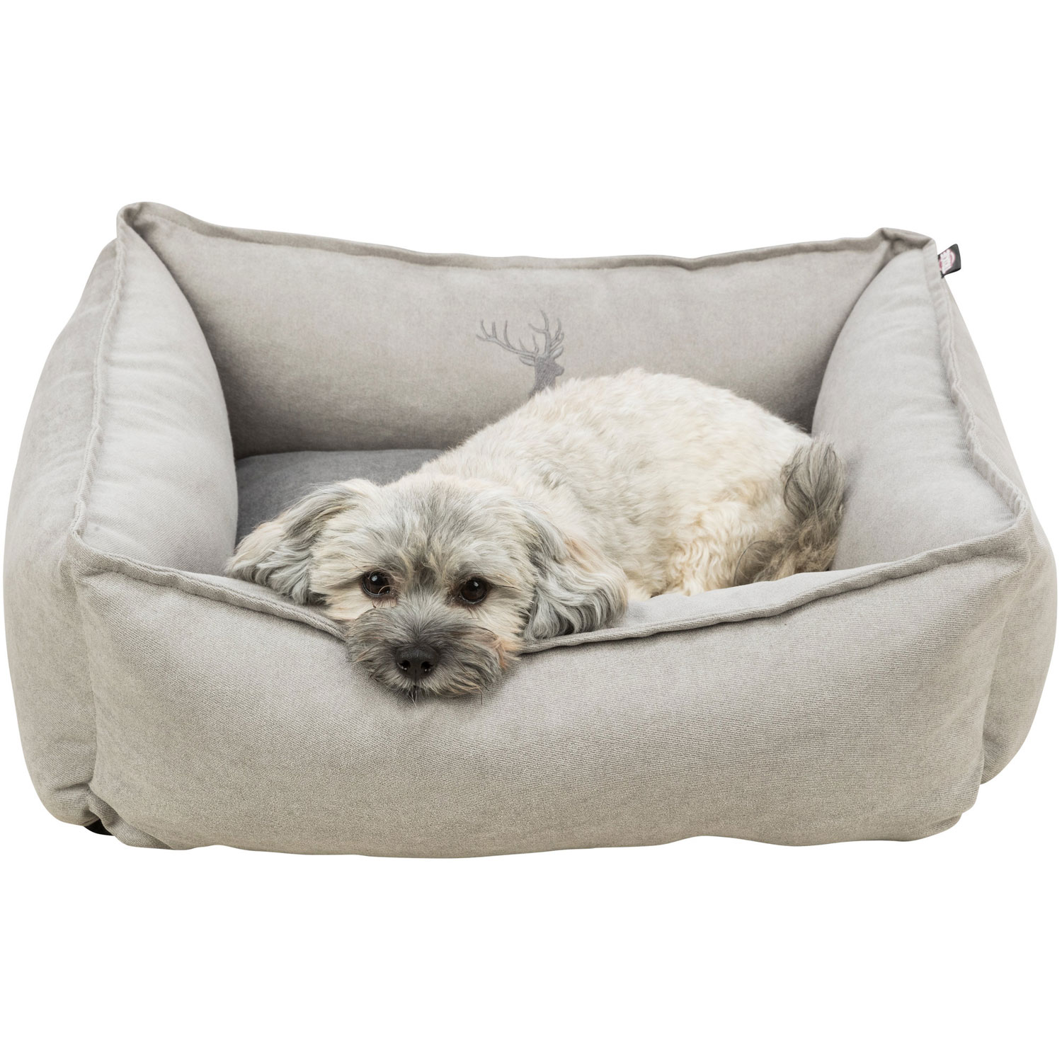 Cama Leni, cuadrada, 60 × 50 cm, Arena-Gris