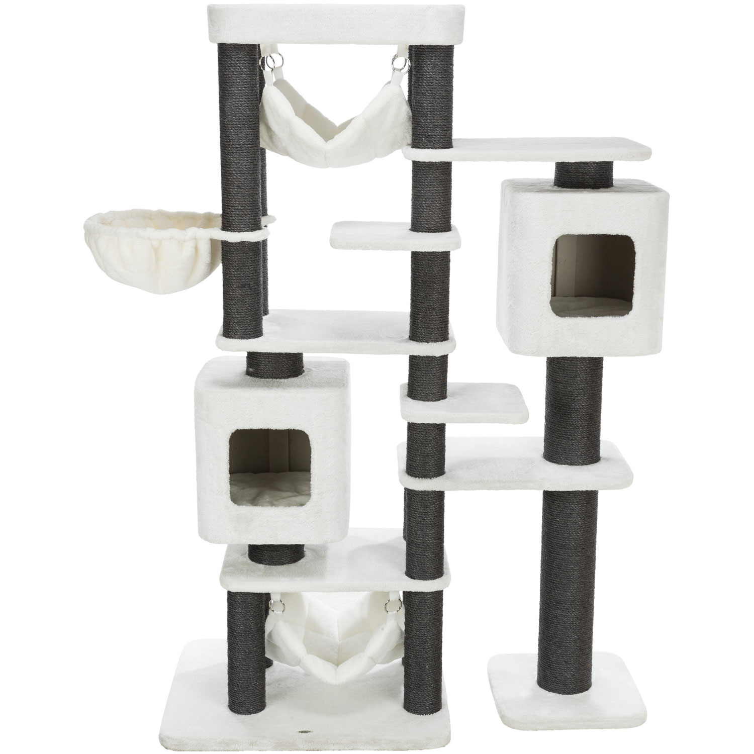 Poste Rascador XXL Lionello, 183 cm, Crema-Gris