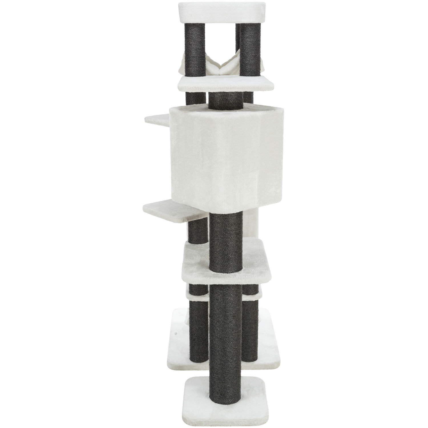 Poste Rascador XXL Lionello, 183 cm, Crema-Gris