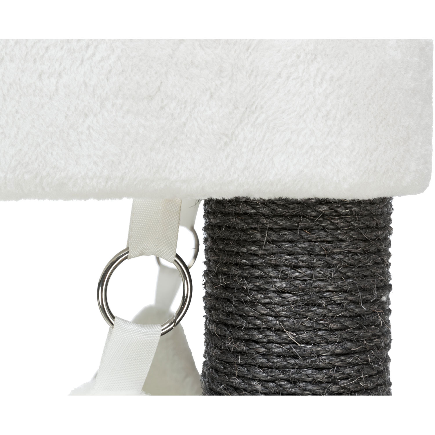Poste Rascador XXL Lionello, 183 cm, Crema-Gris