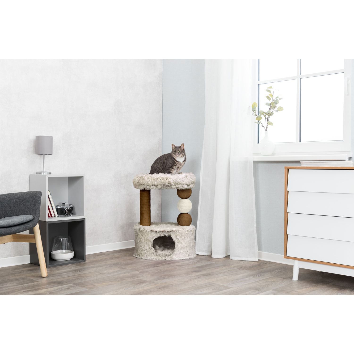Poste Rascador Harvey, 73 cm, Marrón