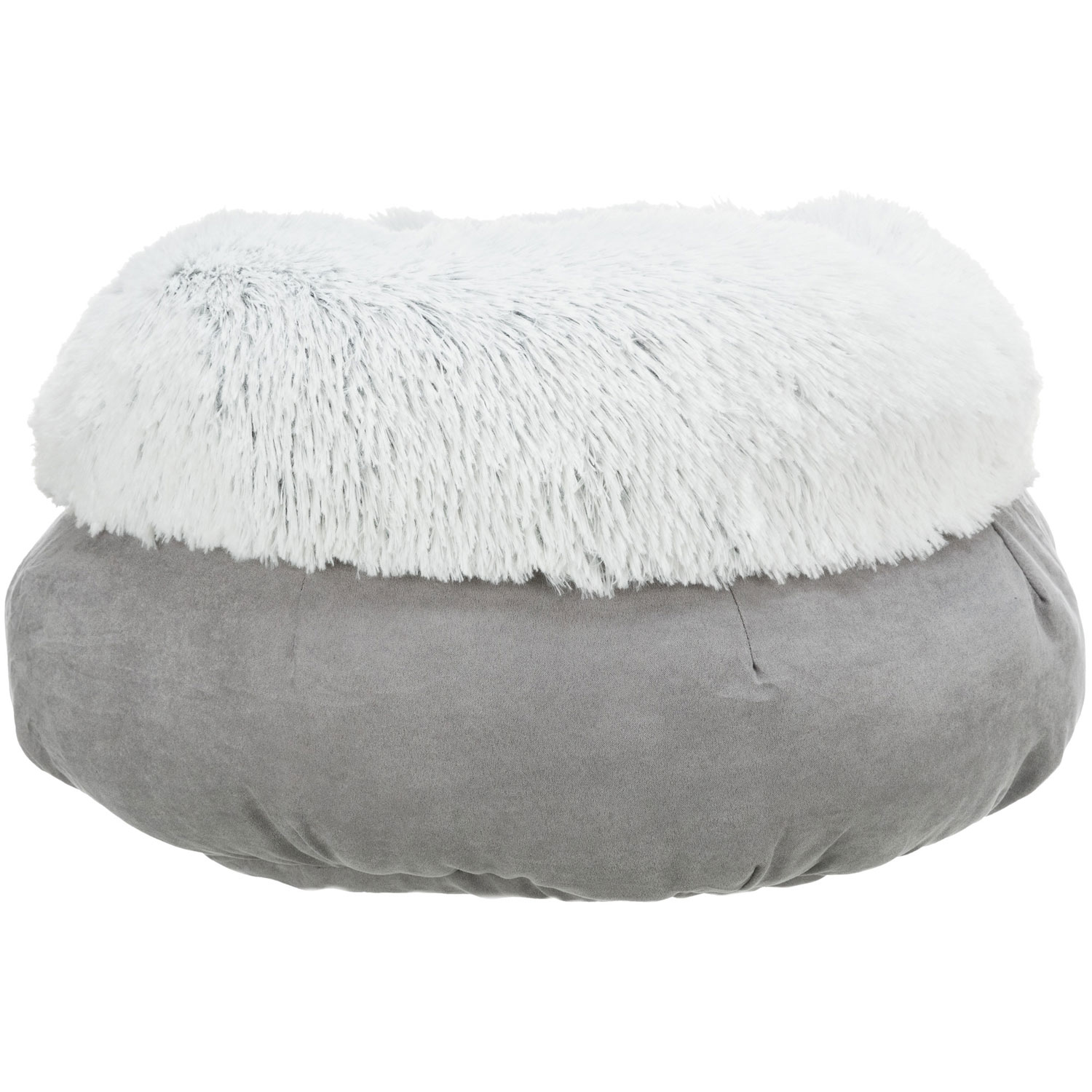 Cama Harvey, redondo, ø 45 cm, Gris/Blanco-Negro