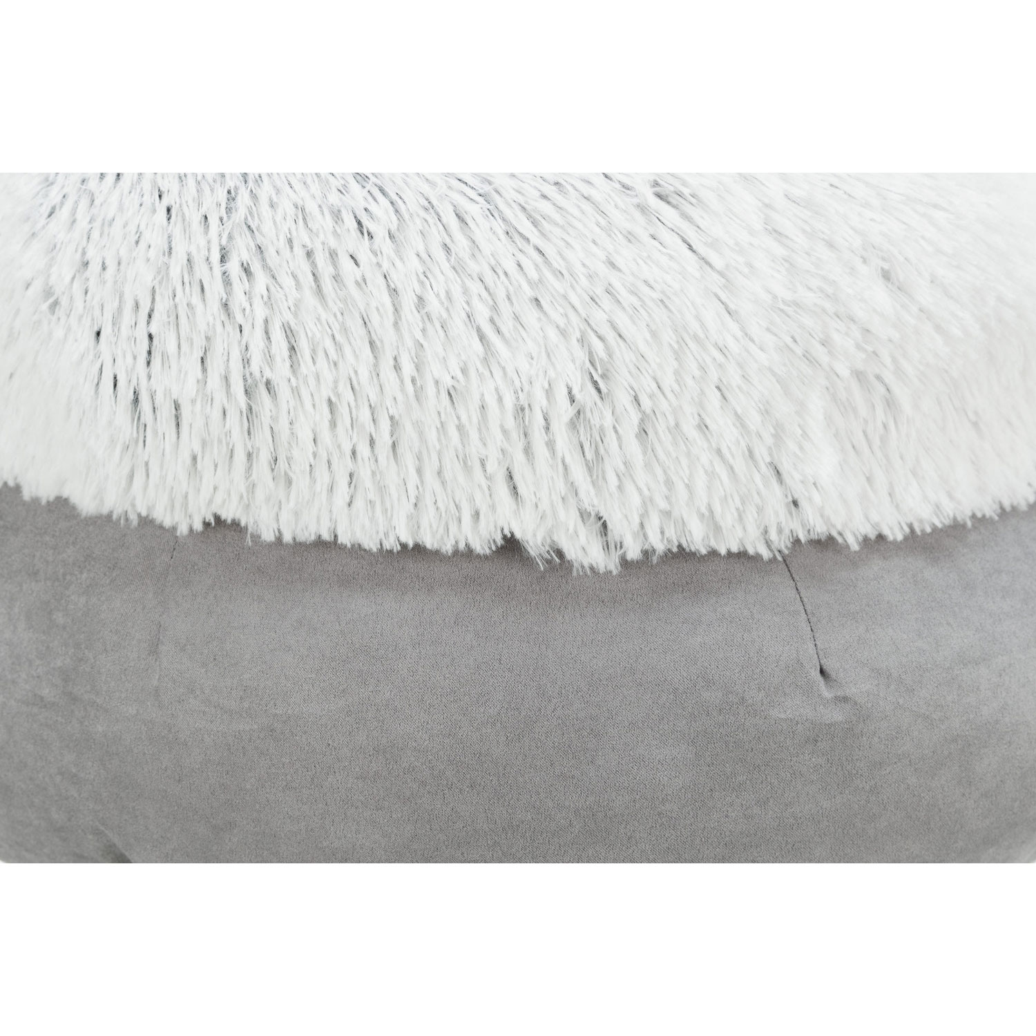 Cama Harvey, redondo, ø 45 cm, Gris/Blanco-Negro