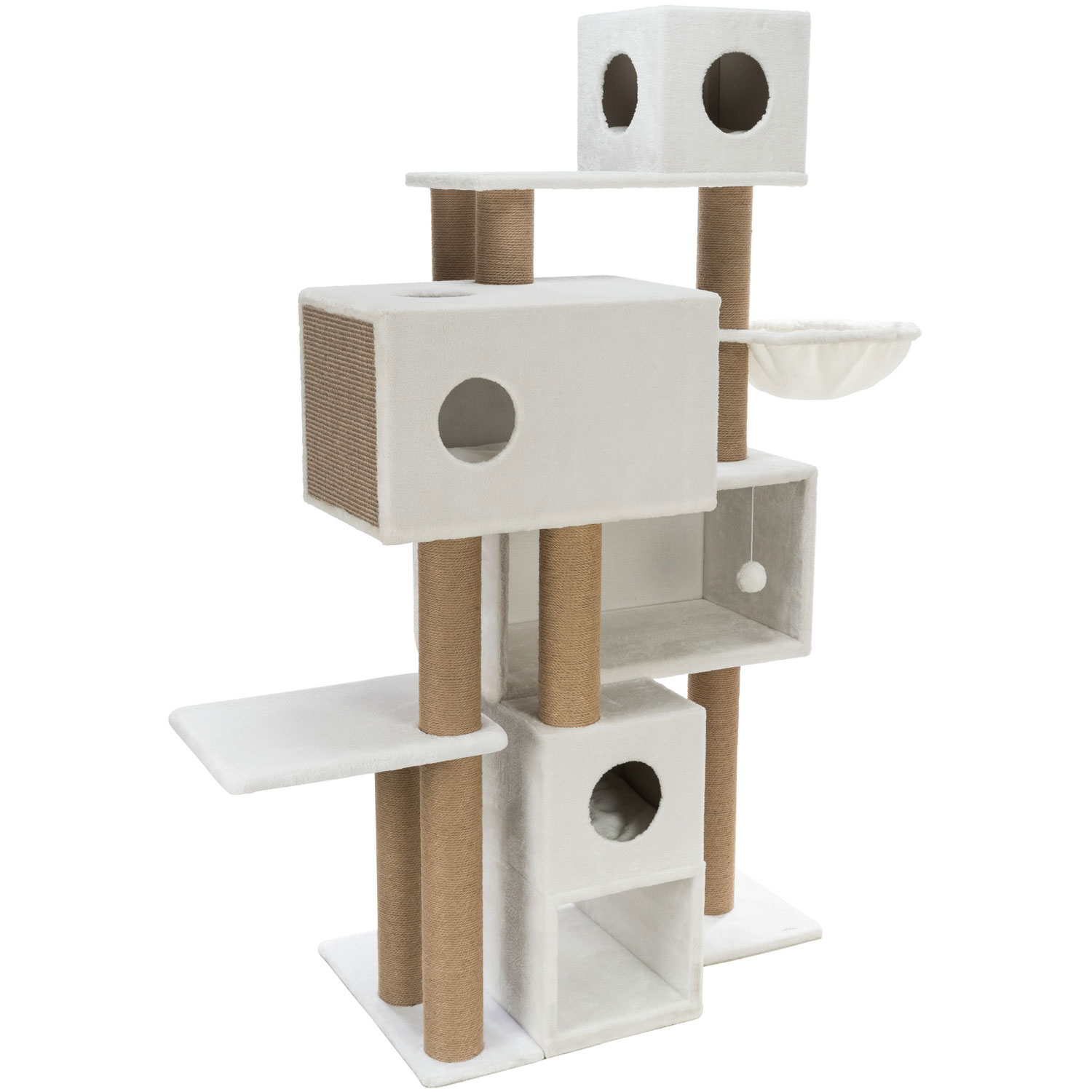 Poste Rascador Catarina, 188 cm, Blanco