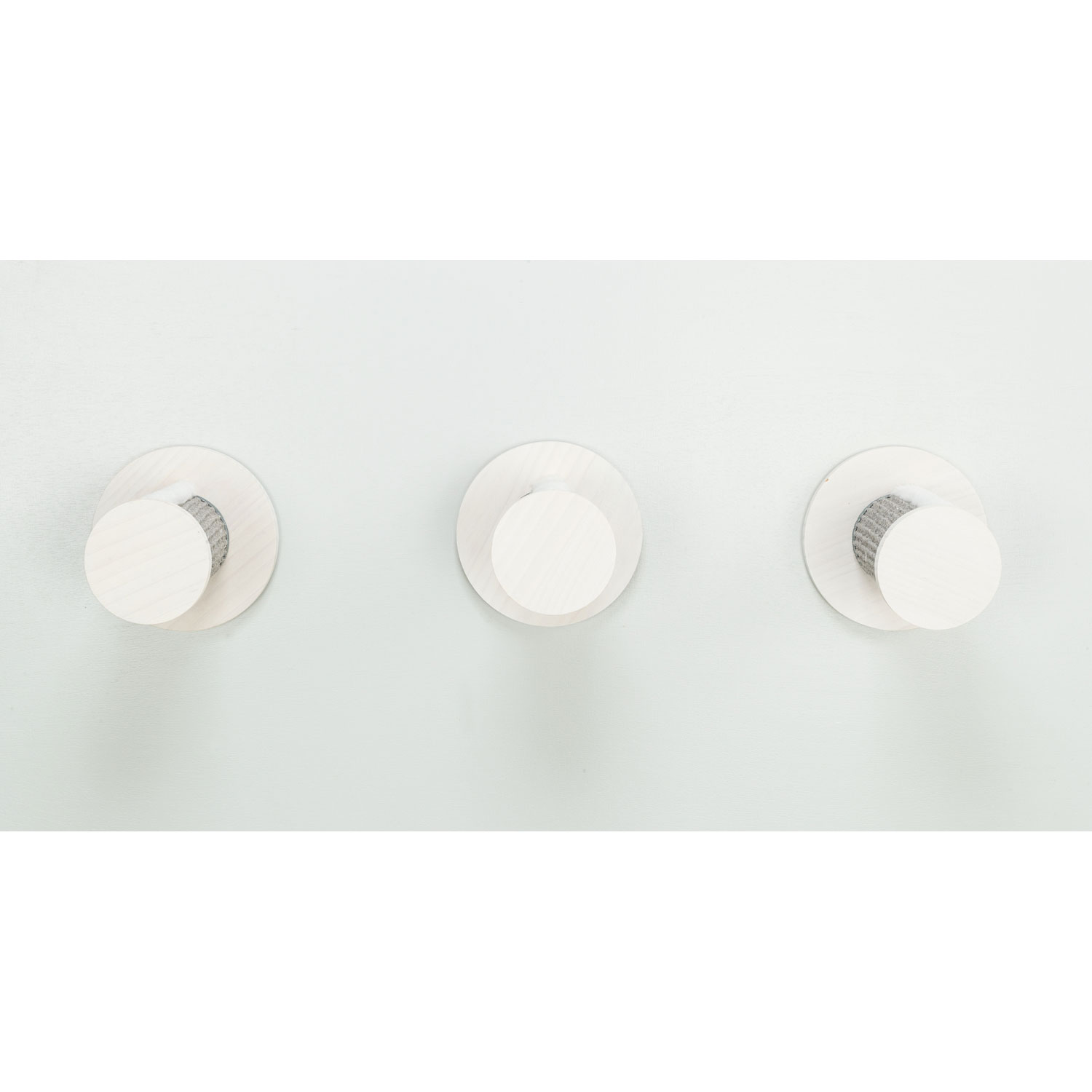 Set de pared 3, 3 pasos, 3 × ø 18 × 22 cm, Blanco-Gris