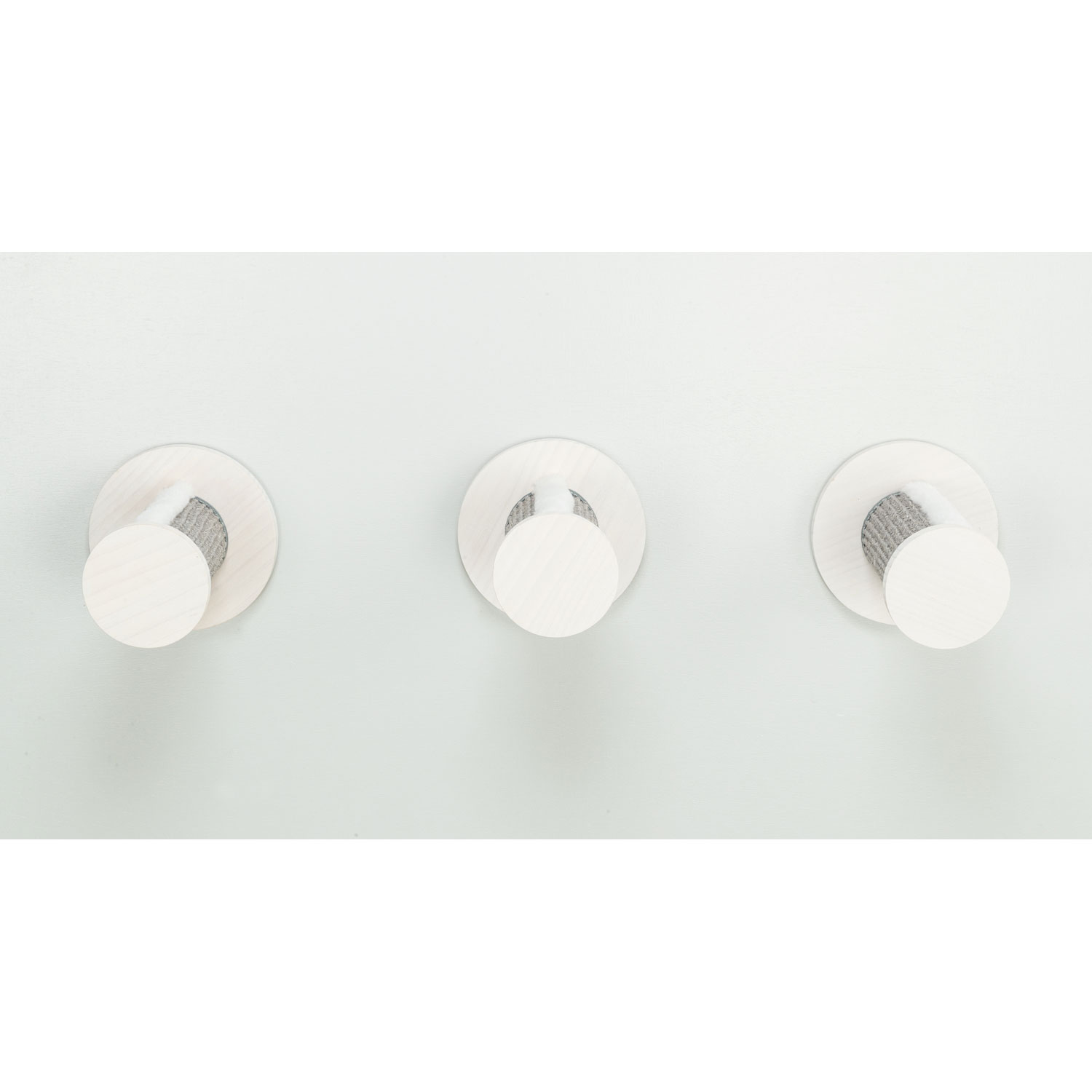 Set de pared 3, 3 pasos, 3 × ø 18 × 22 cm, Blanco-Gris