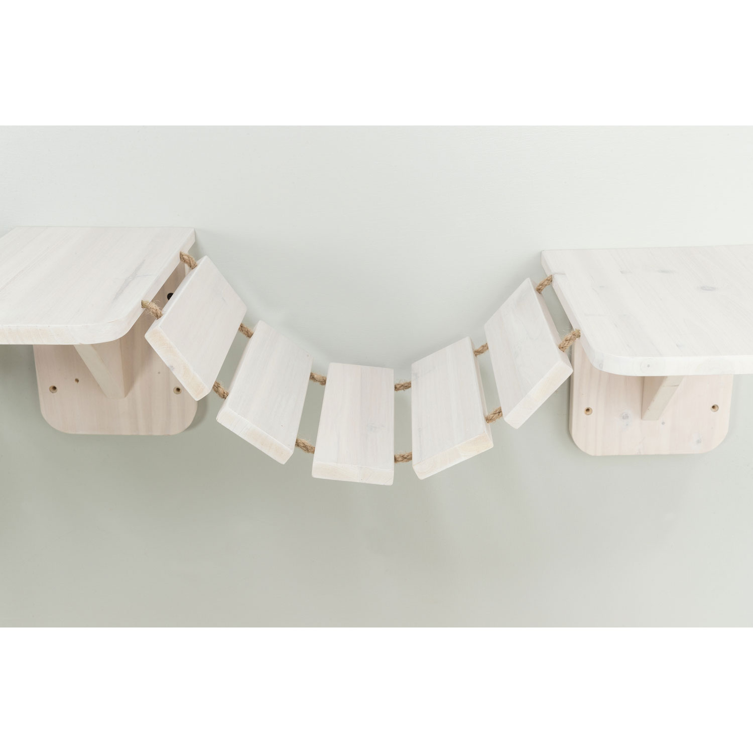 Escalera de Escalada para montar en la pared, 150 × 30 cm, Blanco