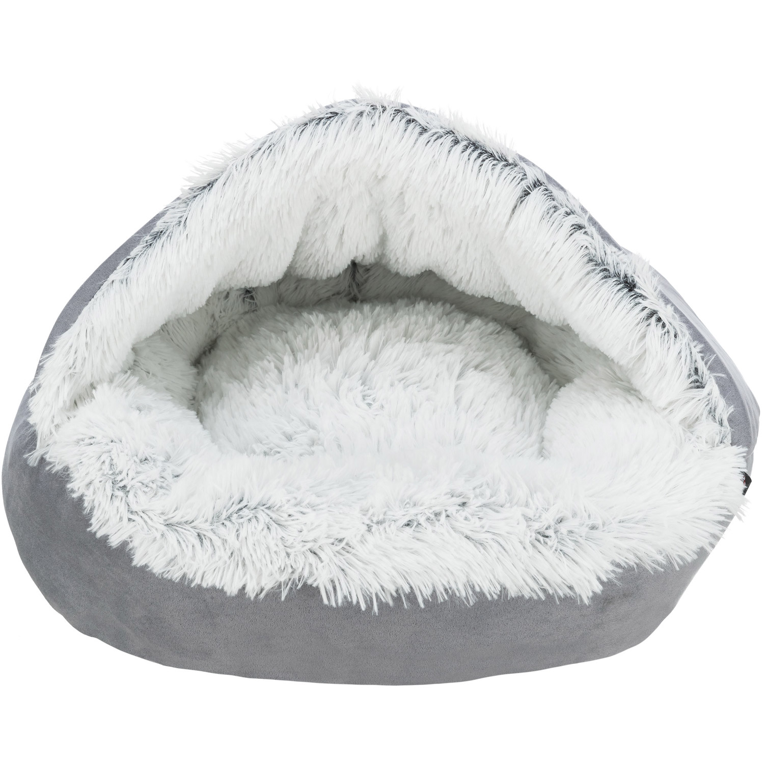 Cueva Cama Harvey, gris/blanco-negro,  ø 55 cm
