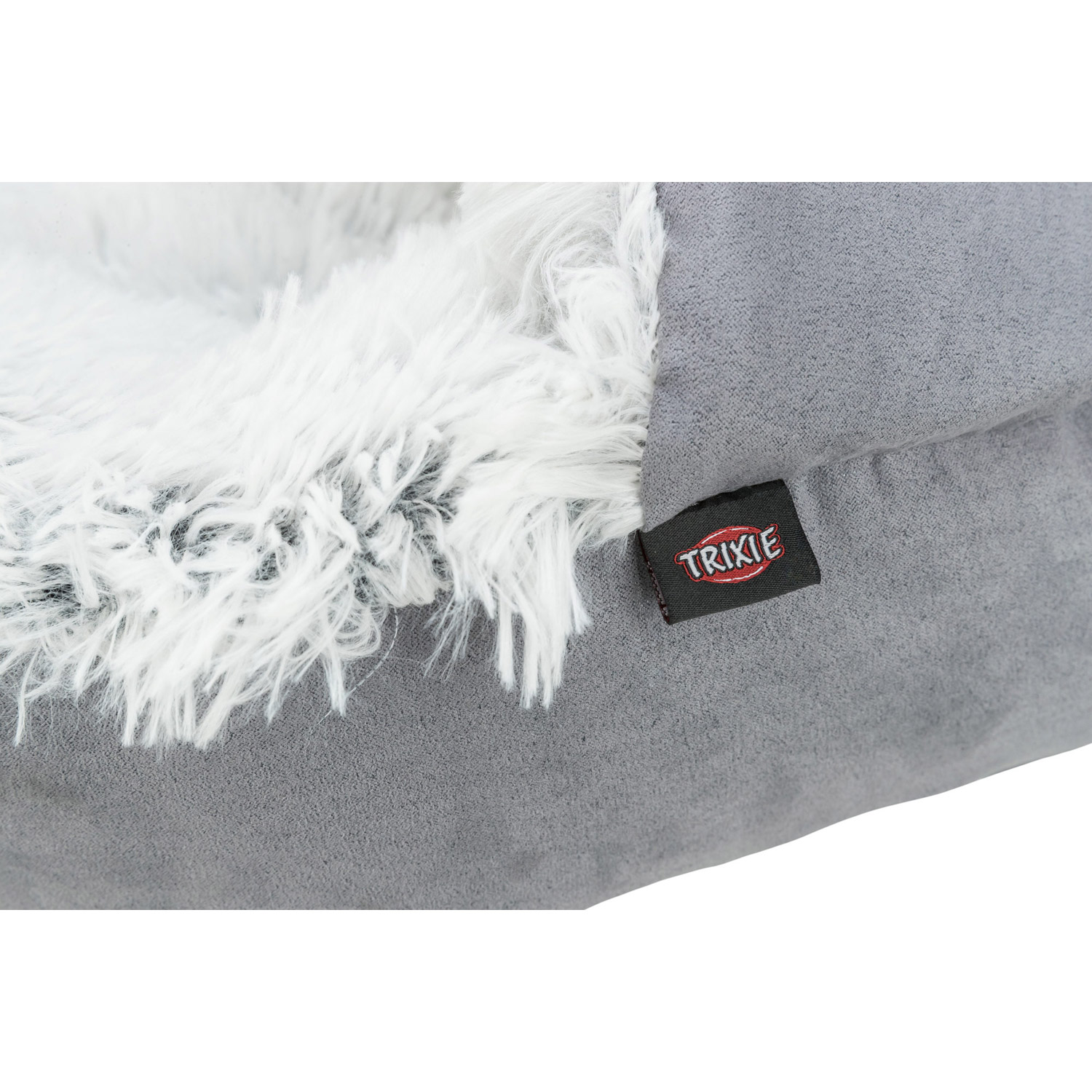 Cueva Cama Harvey, gris/blanco-negro,  ø 55 cm