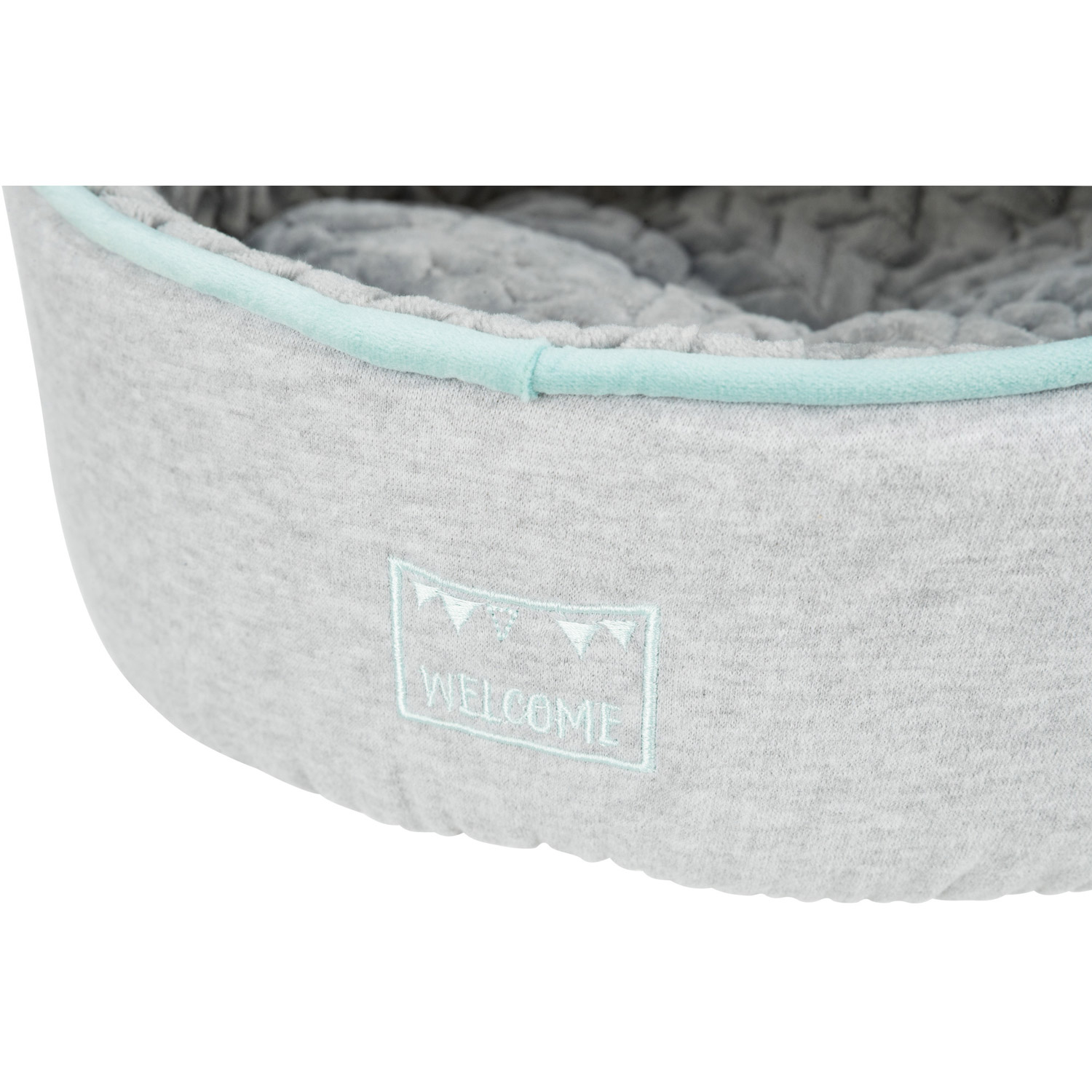 Junior Cueva, gris claro/menta,  ø 40 × 27 cm