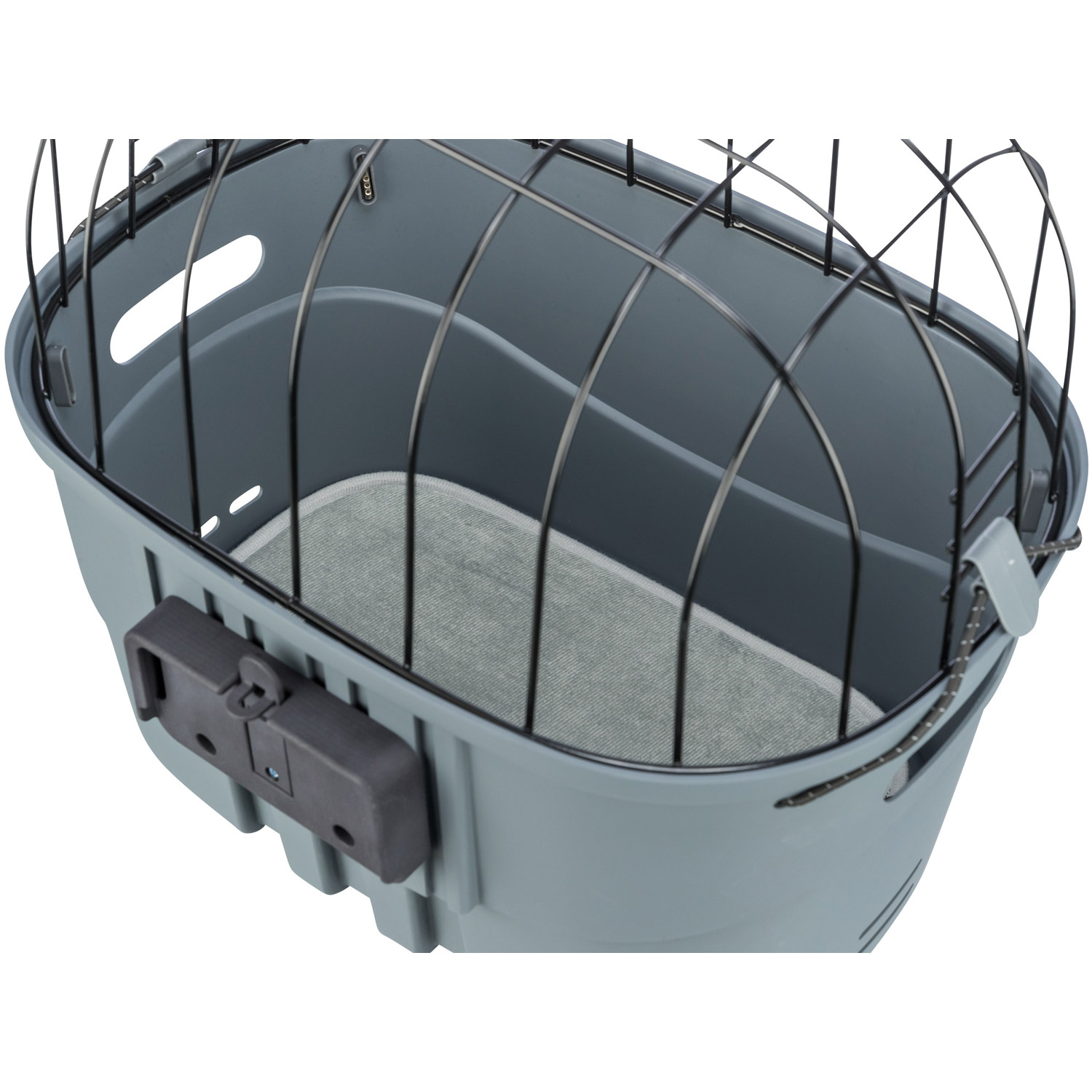 Cesta para Bicicleta, Gris, 42 × 39 × 30 cm