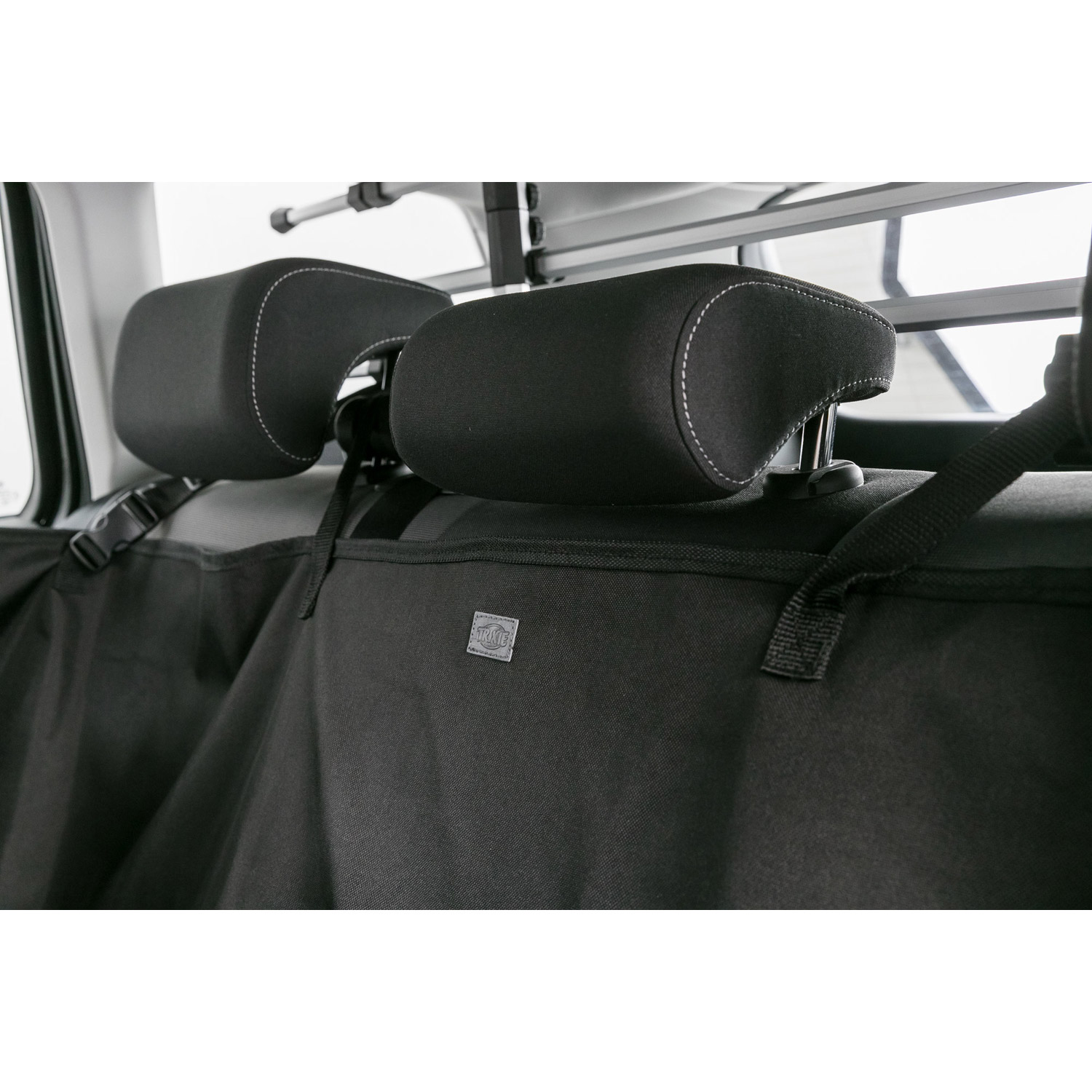 Funda Protectora Asientos Coche con partes laterales, divisible , Negro, 1,55 × 1,30 m