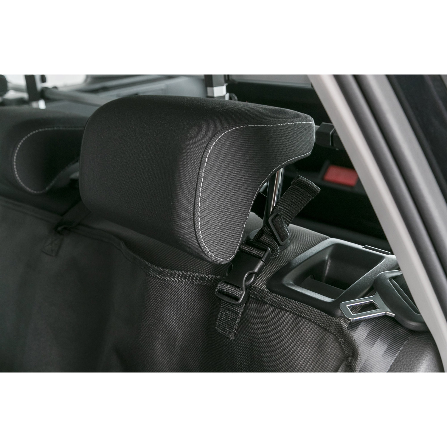 Funda Protectora Asientos Coche con partes laterales, divisible , Negro, 1,55 × 1,30 m