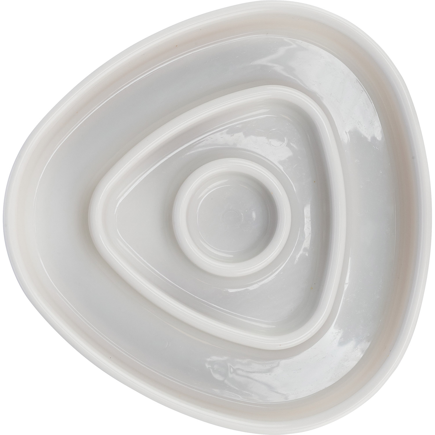Slow Feeding Comedero, plástico, Gris, 0,35l/15 × 15 cm