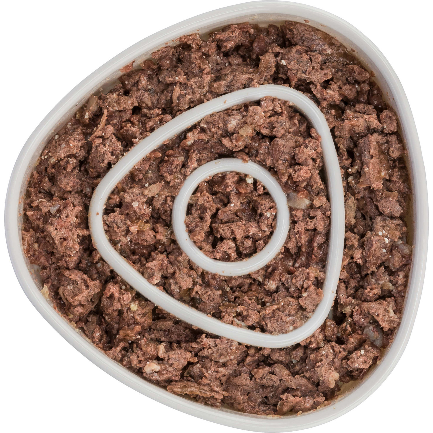 Slow Feeding Comedero, plástico, Gris, 0,35l/15 × 15 cm