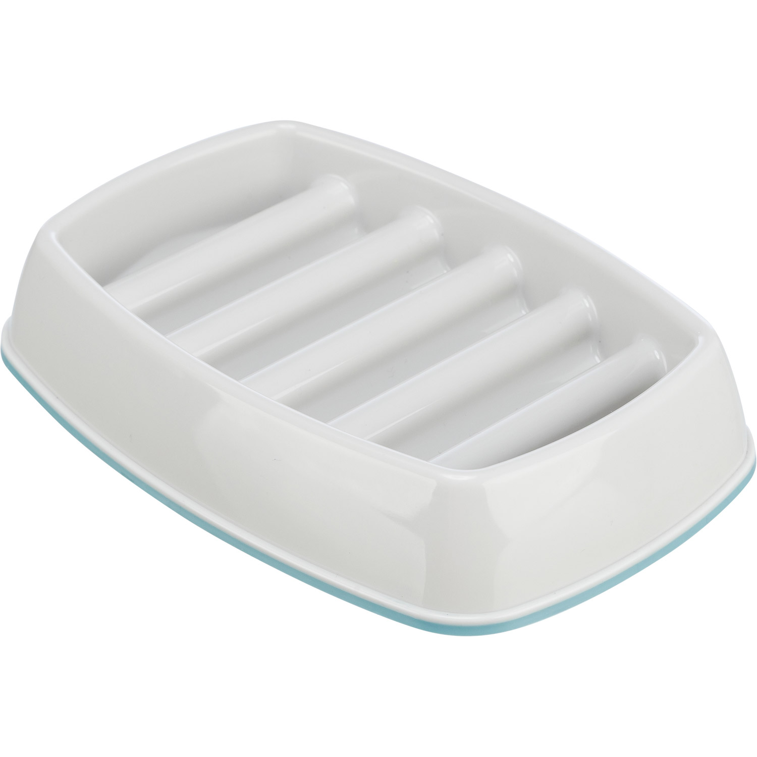Slow Feeding Comedero, plástico, Gris, 0,25l/21 × 14 cm