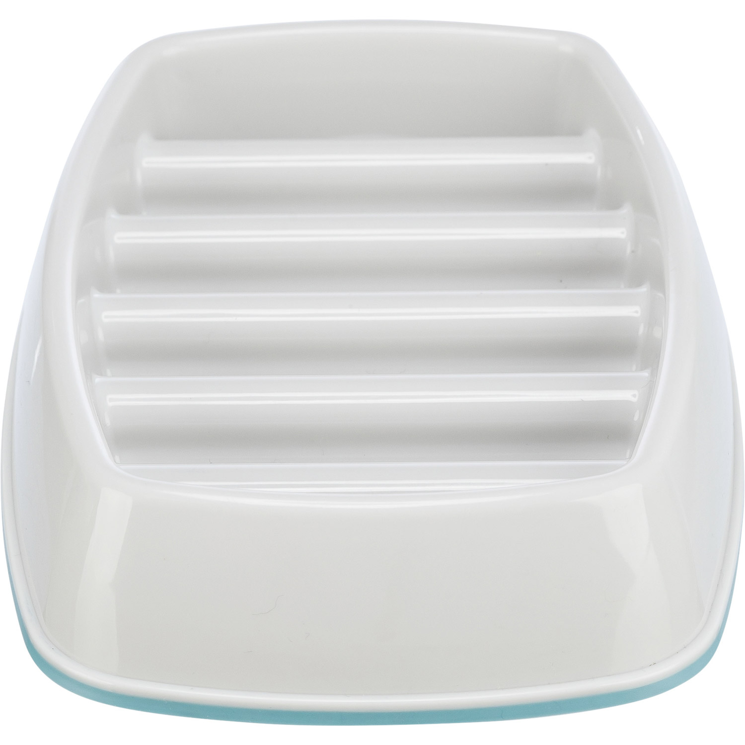 Slow Feeding Comedero, plástico, Gris, 0,25l/21 × 14 cm